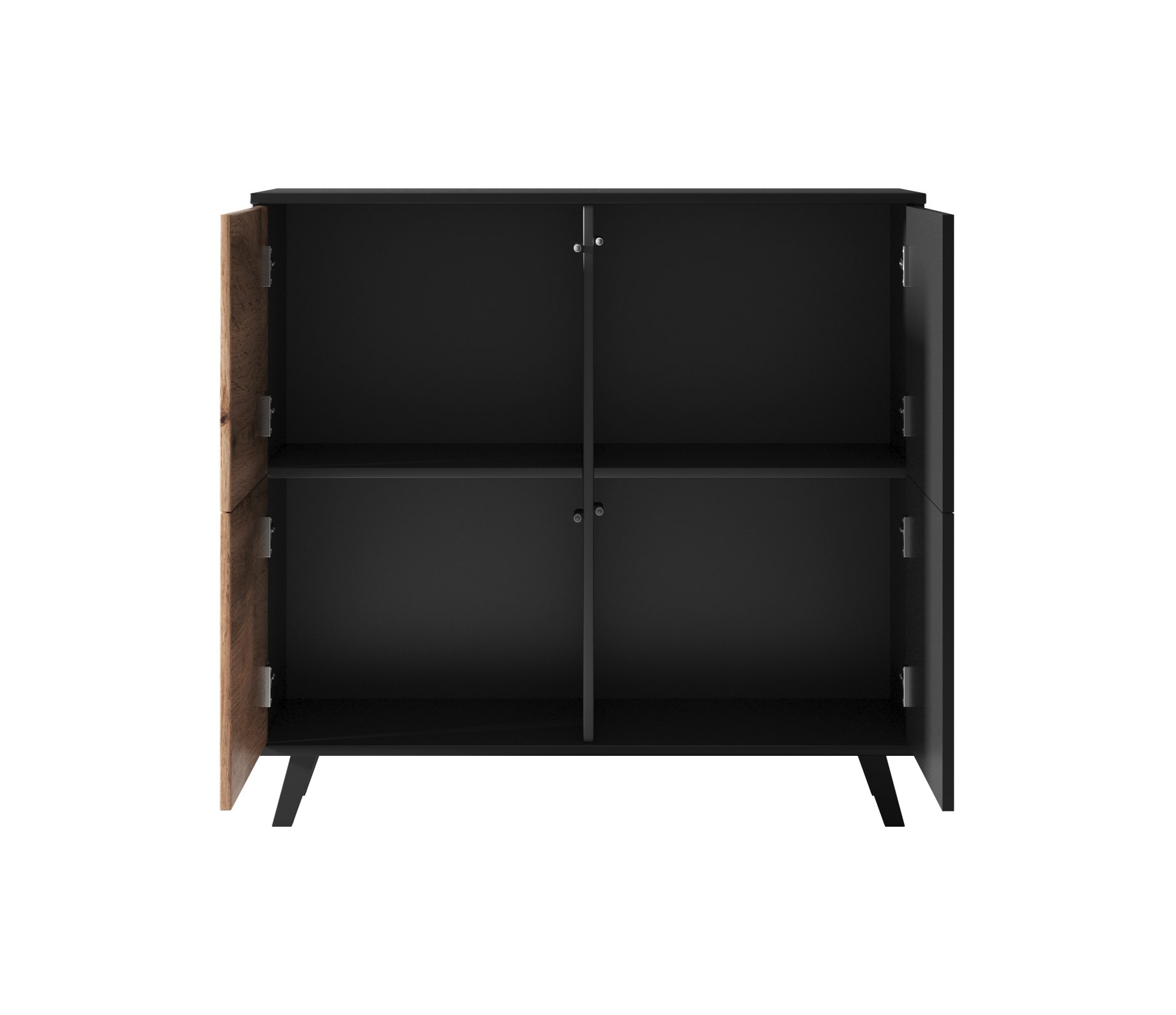 RANDOM KM-2 komoda dub wotan/čierna