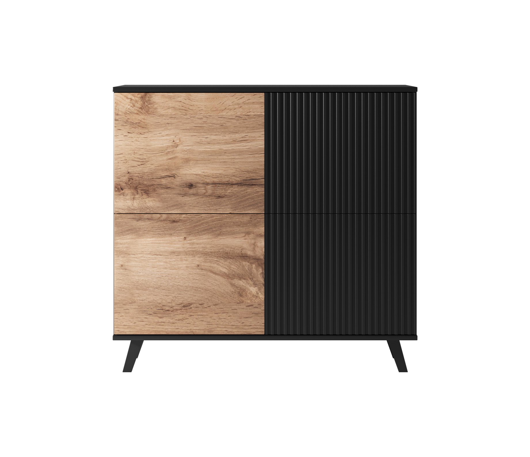 RANDOM KM-2 komoda dub wotan/čierna