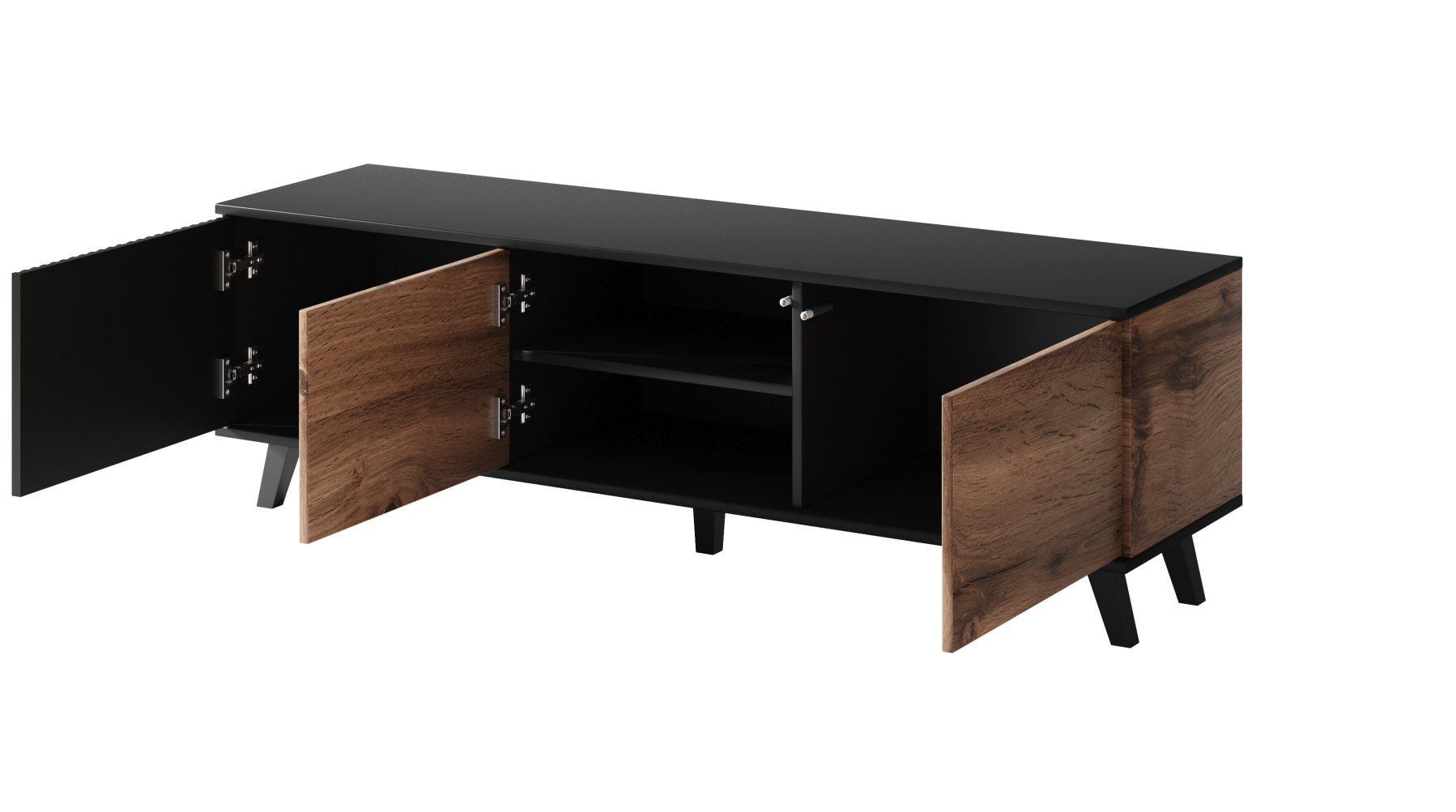 RANDOM RTV-1 stolík RTV dub wotan/čierny