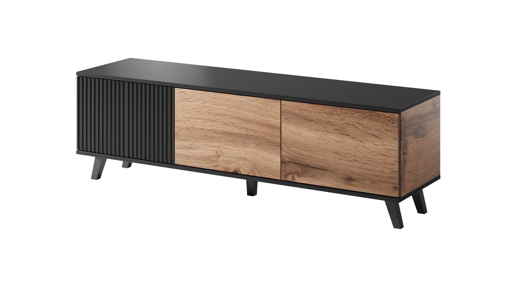 RANDOM RTV-1 stolík RTV dub wotan/čierny