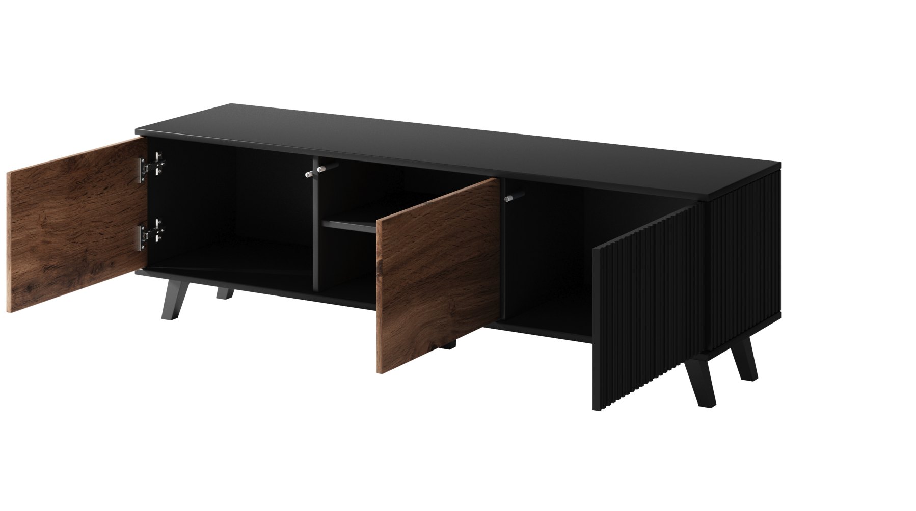 RANDOM RTV-1 stolík RTV dub wotan/čierny