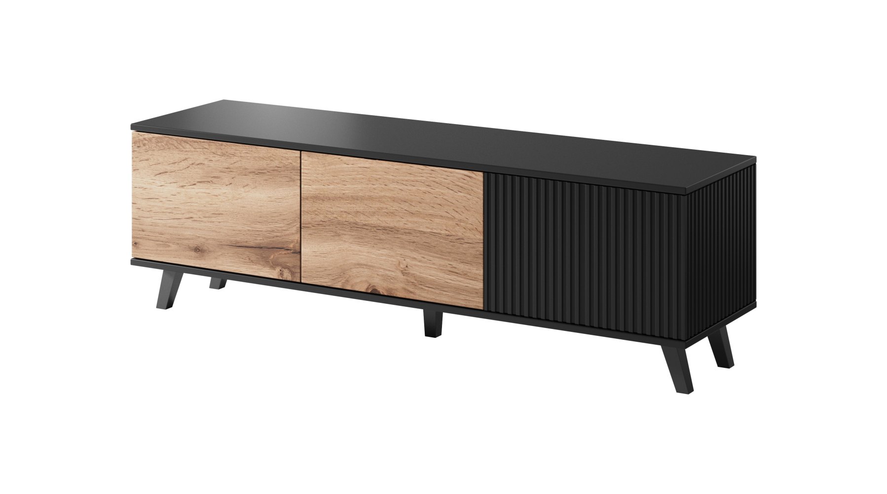 RANDOM RTV-1 stolík RTV dub wotan/čierny