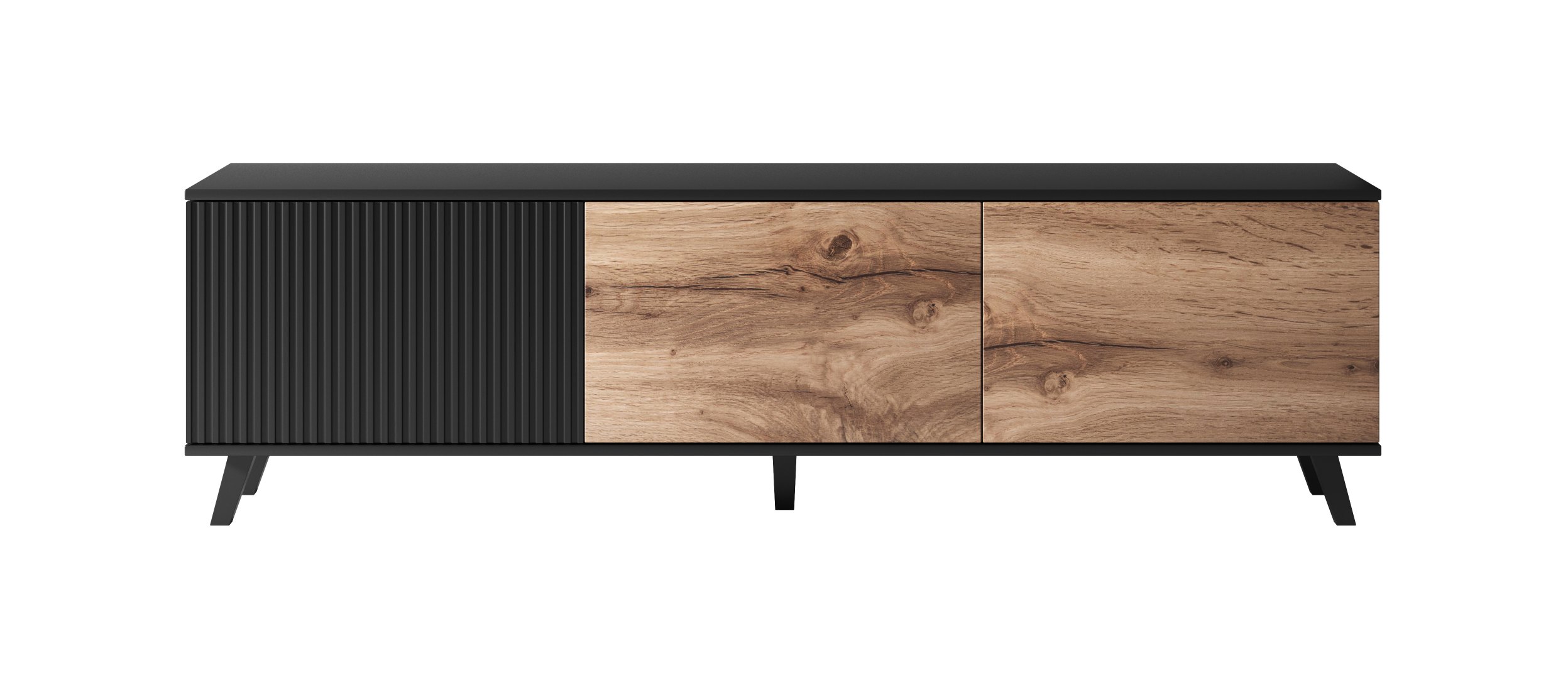 RANDOM RTV-2 stolík RTV dub wotan/čierny