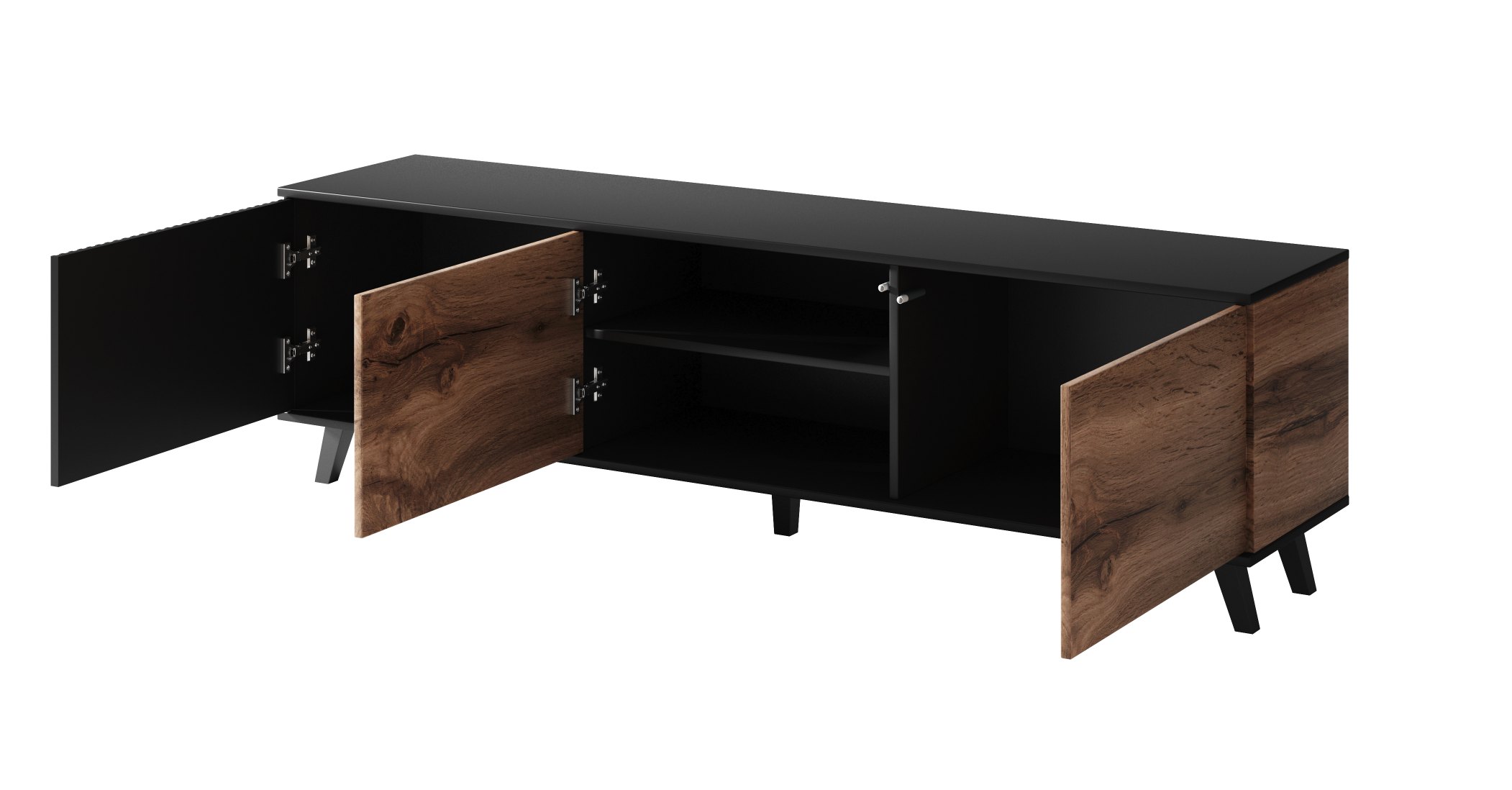 RANDOM RTV-2 stolík RTV dub wotan/čierny