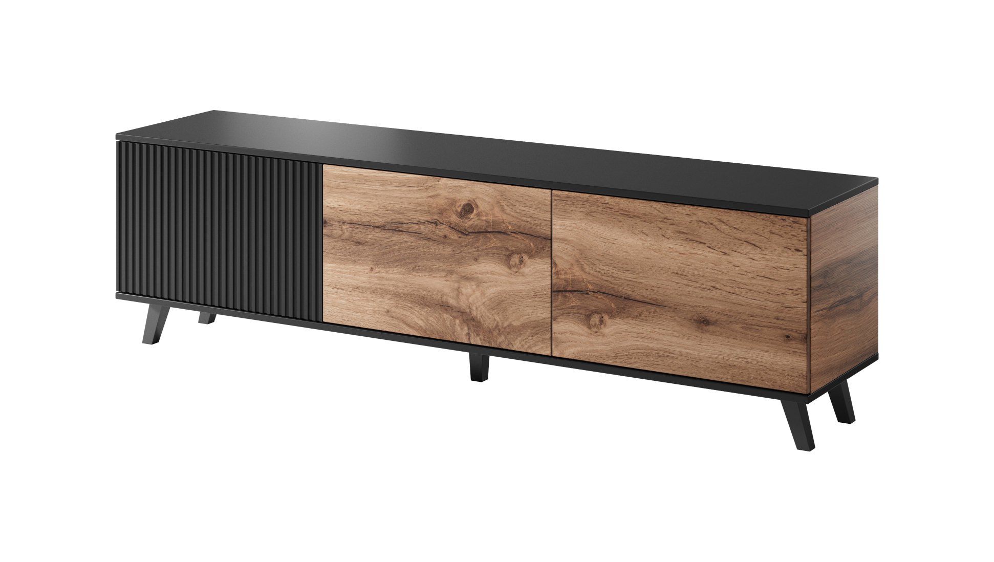 RANDOM RTV-2 stolík RTV dub wotan/čierny