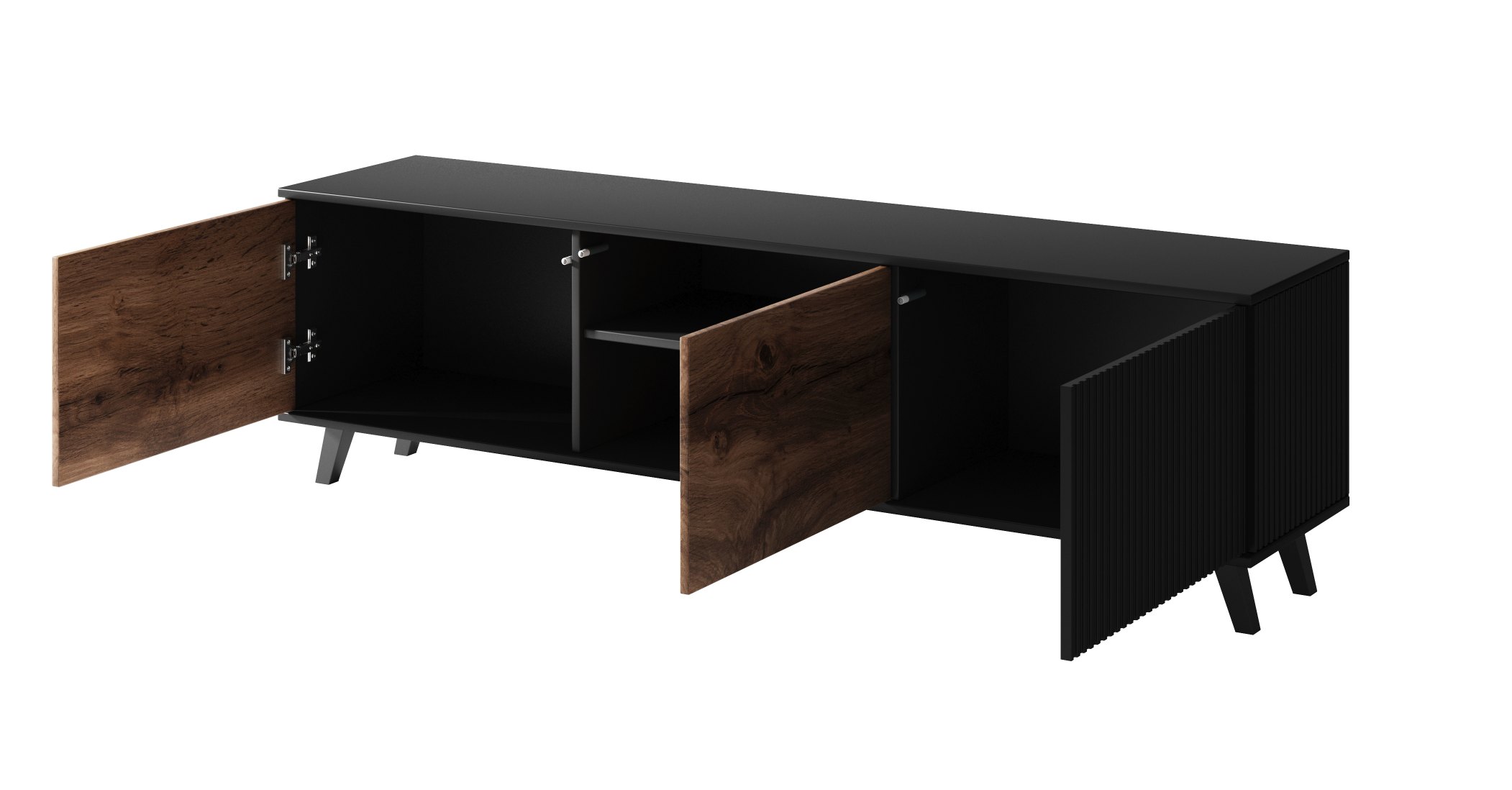 RANDOM RTV-2 stolík RTV dub wotan/čierny