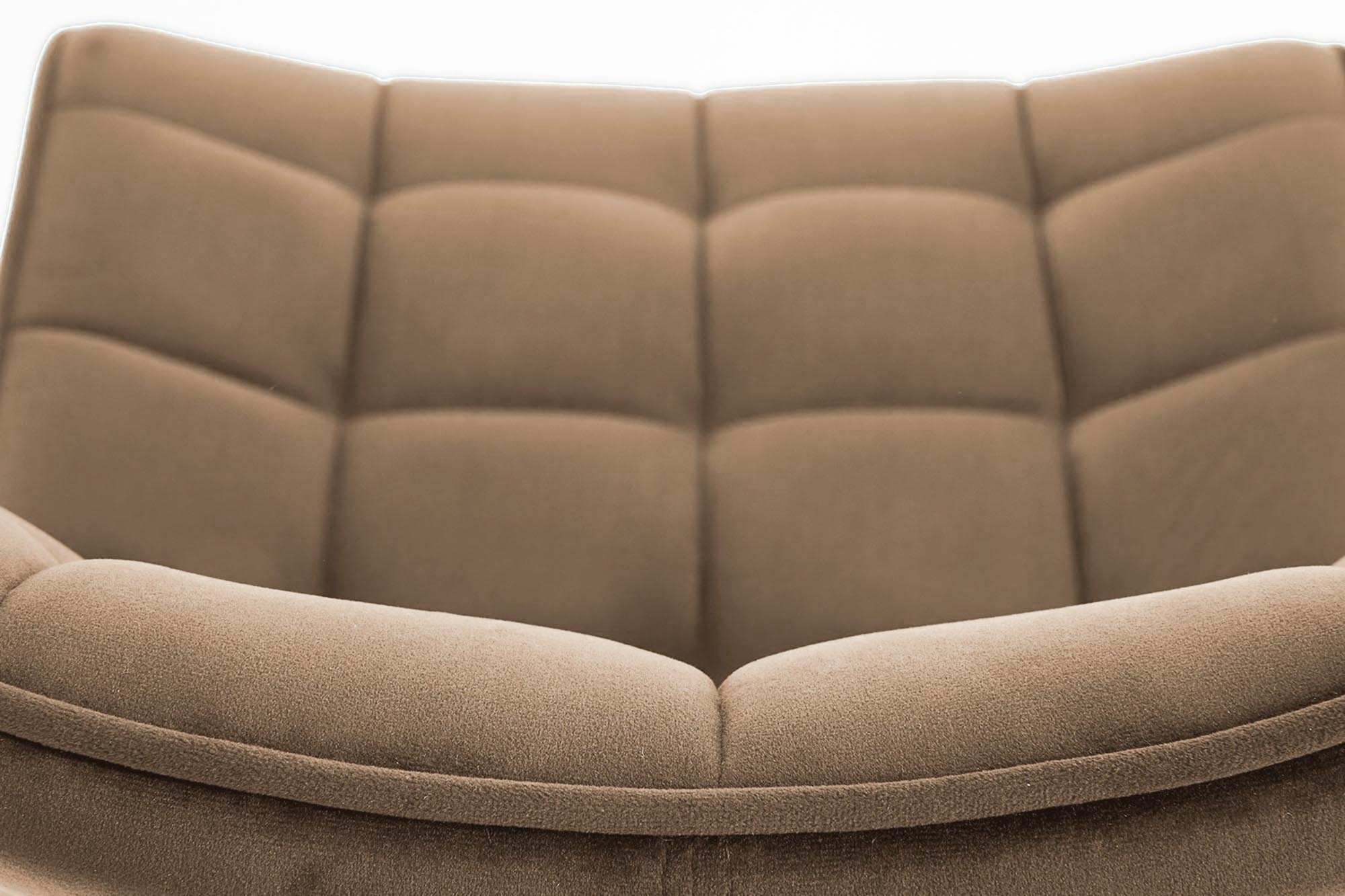 K332 stolička nohy - čierne, sedák - béžová