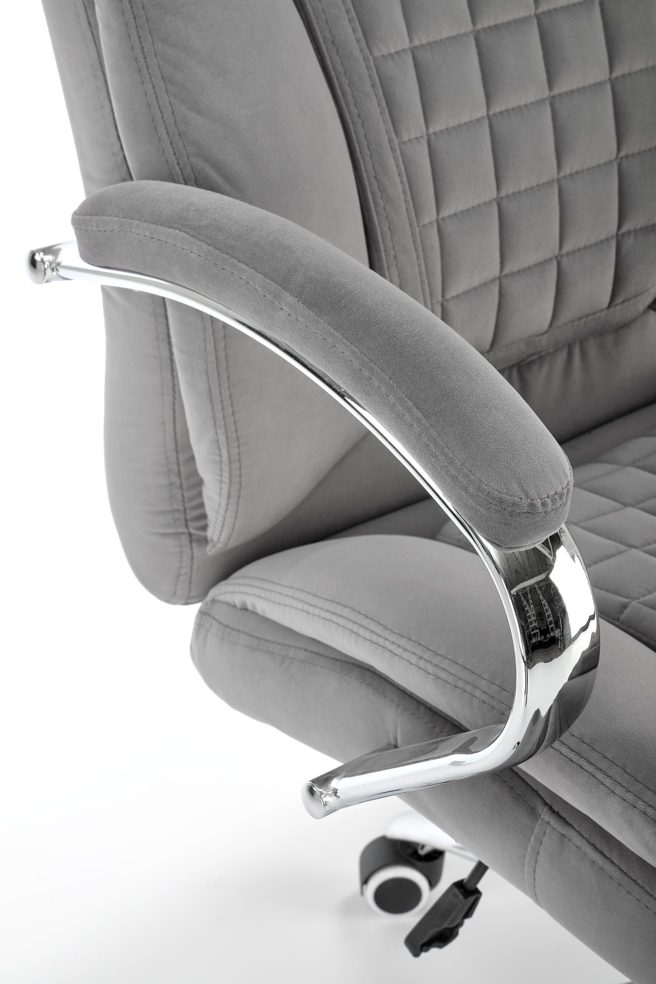 KING 2 kancelárska stolička, šedá tkanina