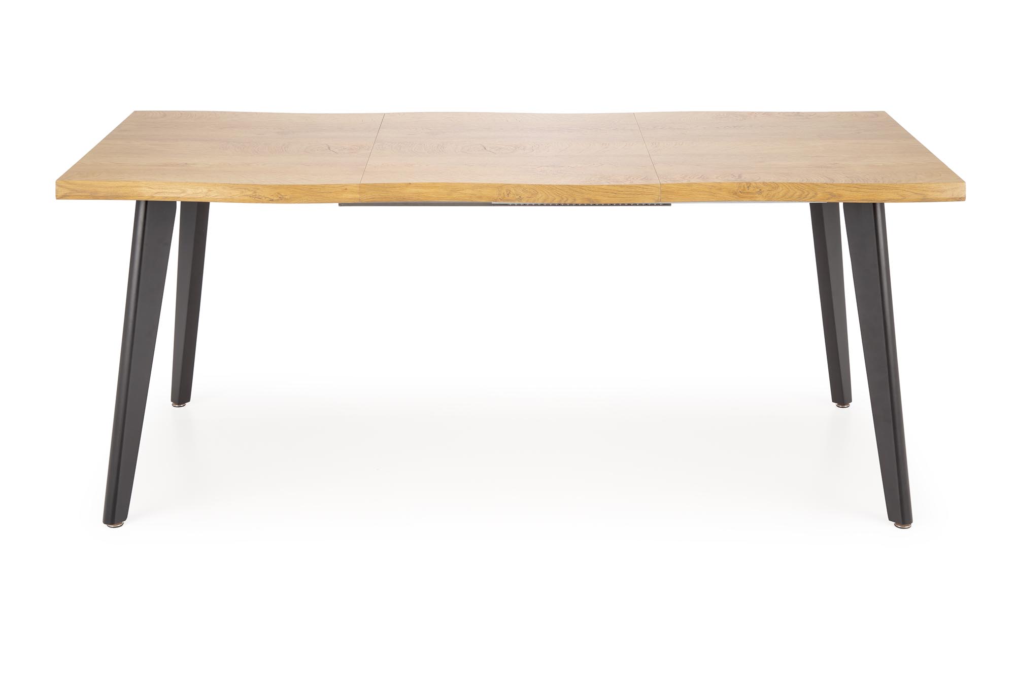 DICKSON 2 rozkladací stôl 150-210/90 cm, doska - prírodná, nohy - čierne
