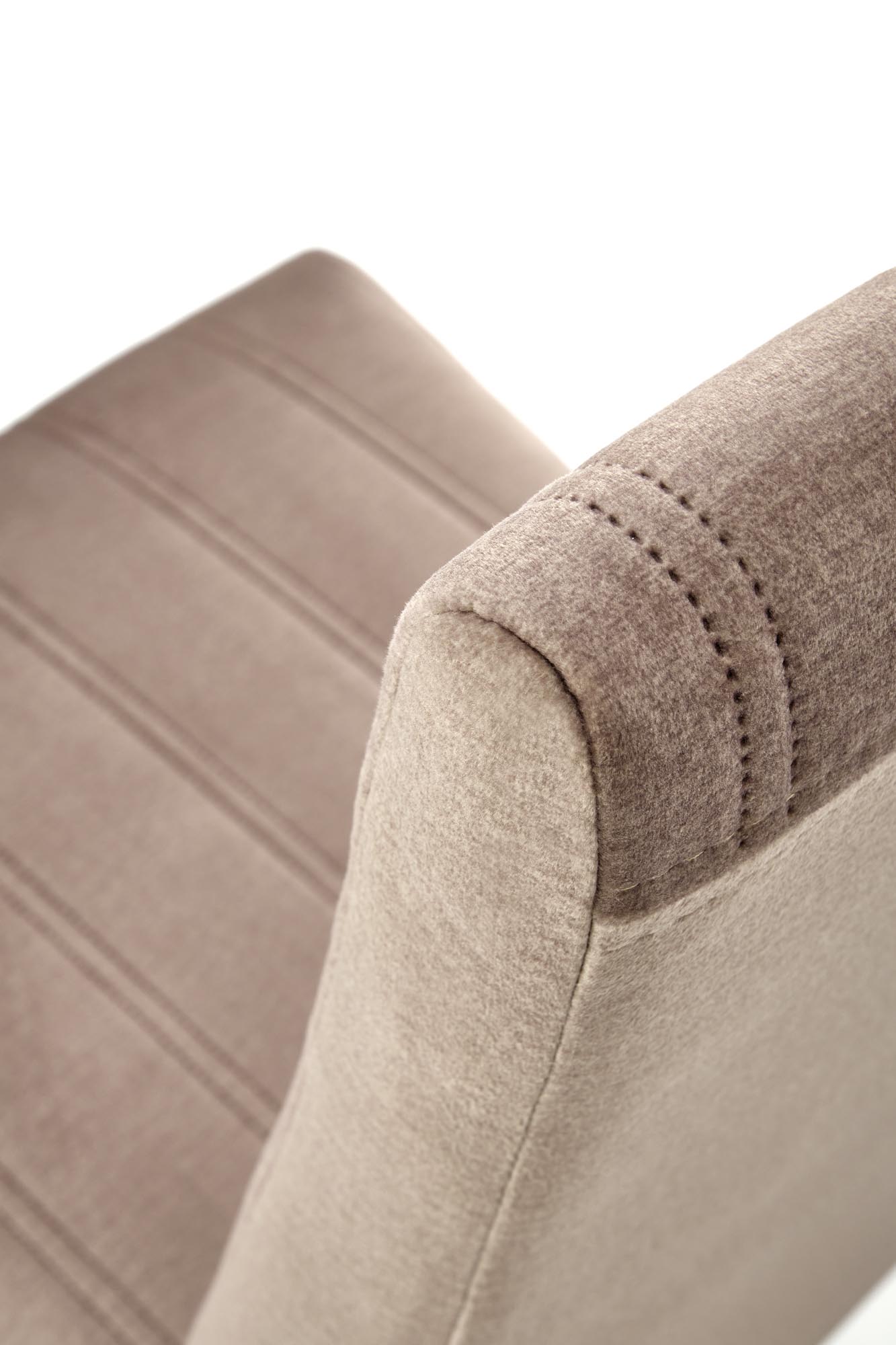 DIEGO 2 stolička čierna/čal. zamatové prešívané pruhy - MONOLITH 09