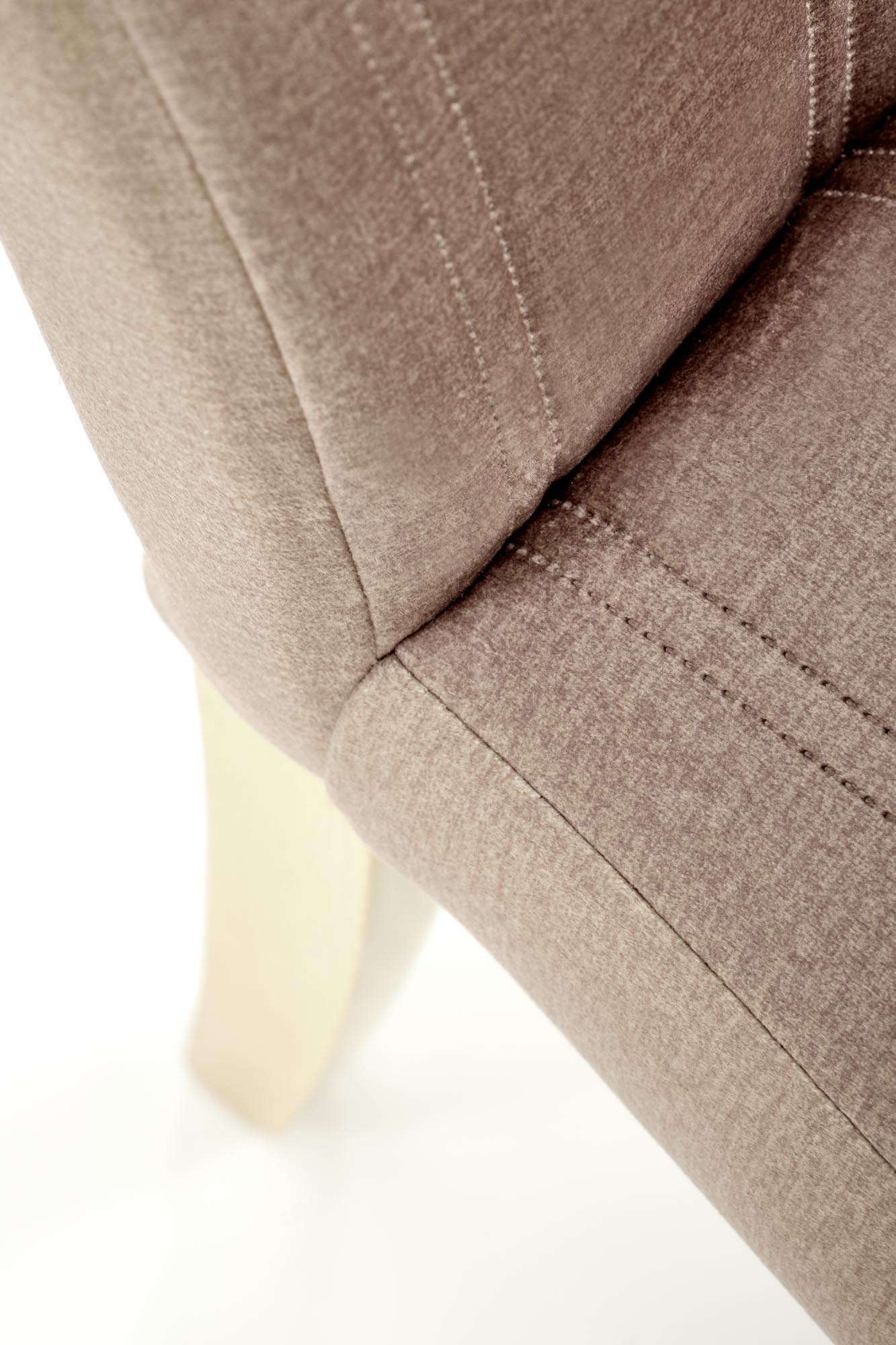 DIEGO 3 stolička dub medový/čal. zamatové prešívané pruhy - MONOLITH 09