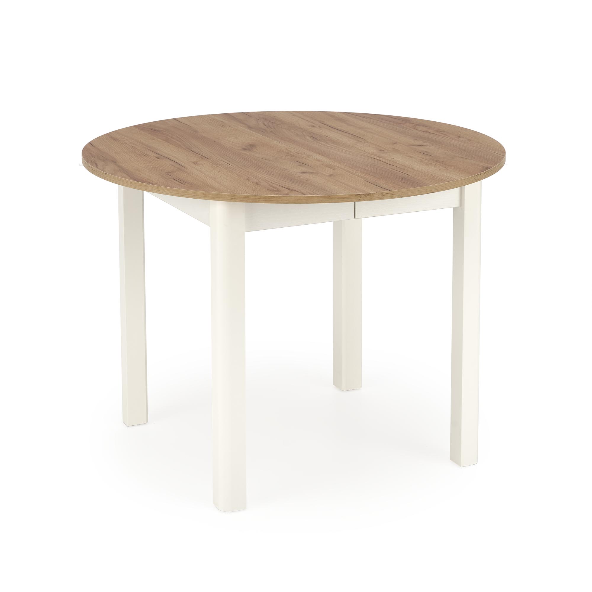 RINGO stôl doska dub craft, nohy - biele