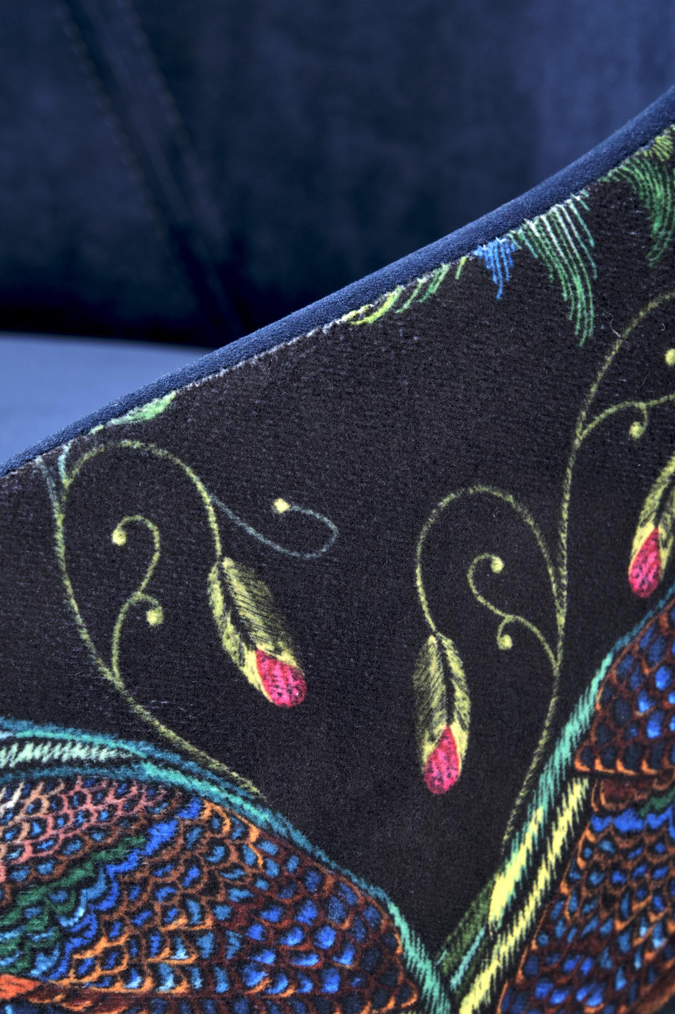 ENDO stolička čierna/čal: BLUVEL 86