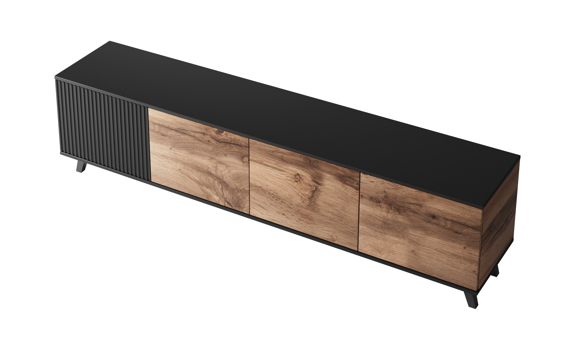 RANDOM RTV-3 stolík RTV 200 cm dub wotan/čierny