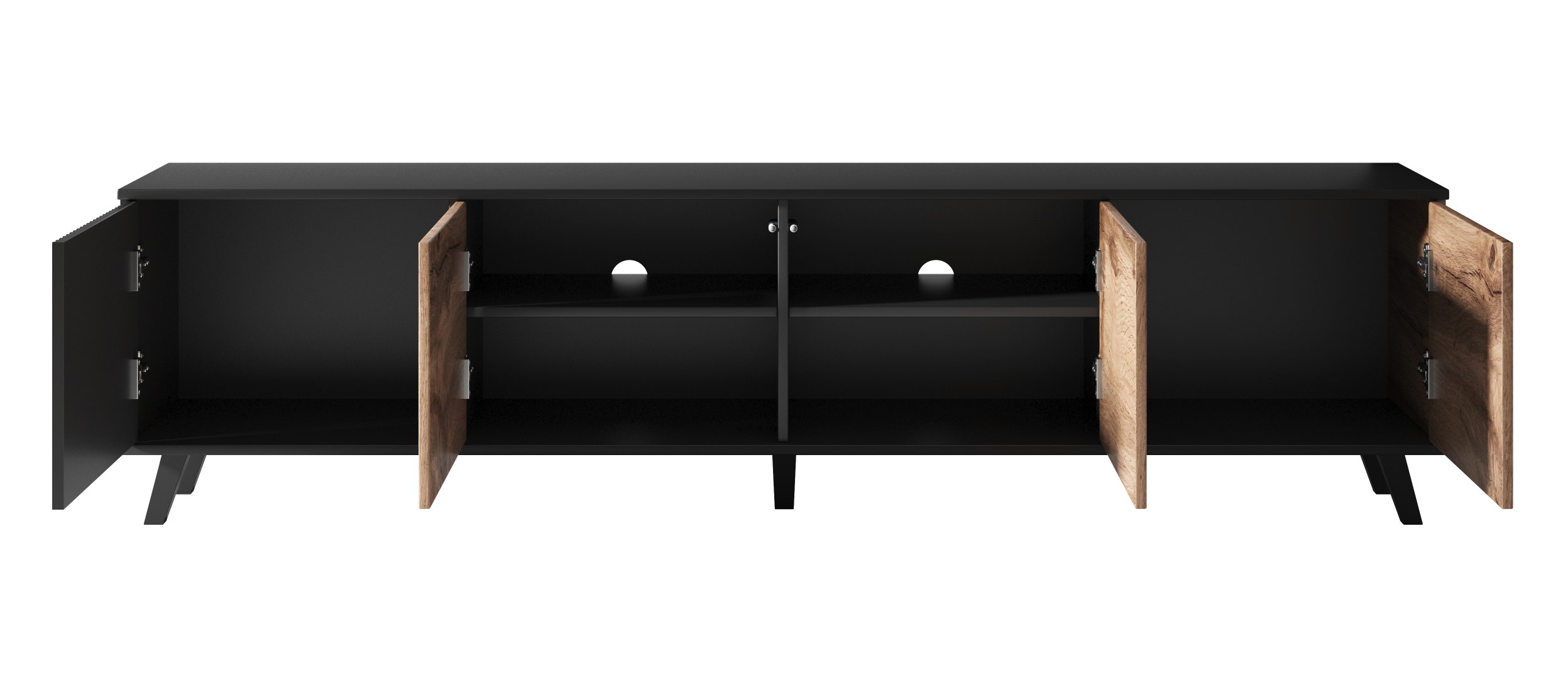 RANDOM RTV-3 stolík RTV 200 cm dub wotan/čierny