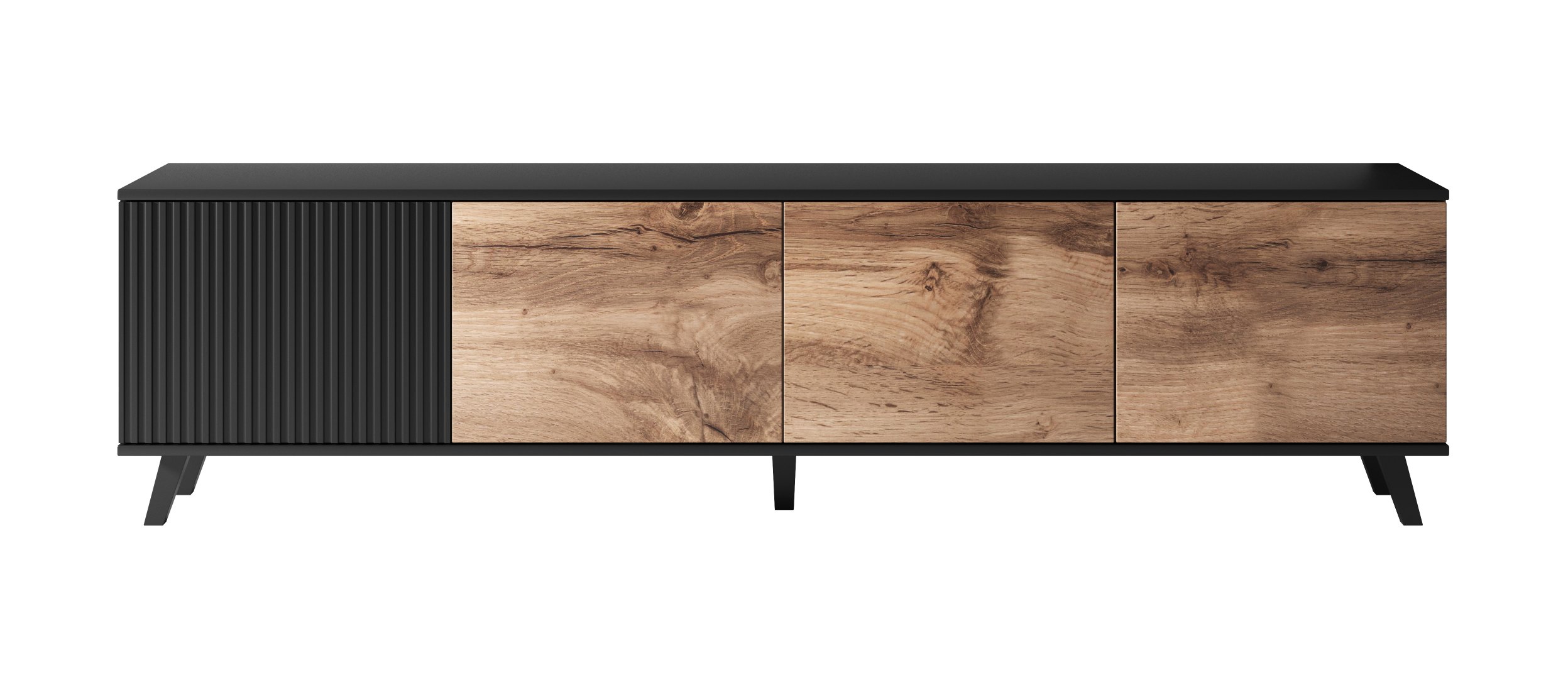 RANDOM RTV-3 stolík RTV 200 cm dub wotan/čierny