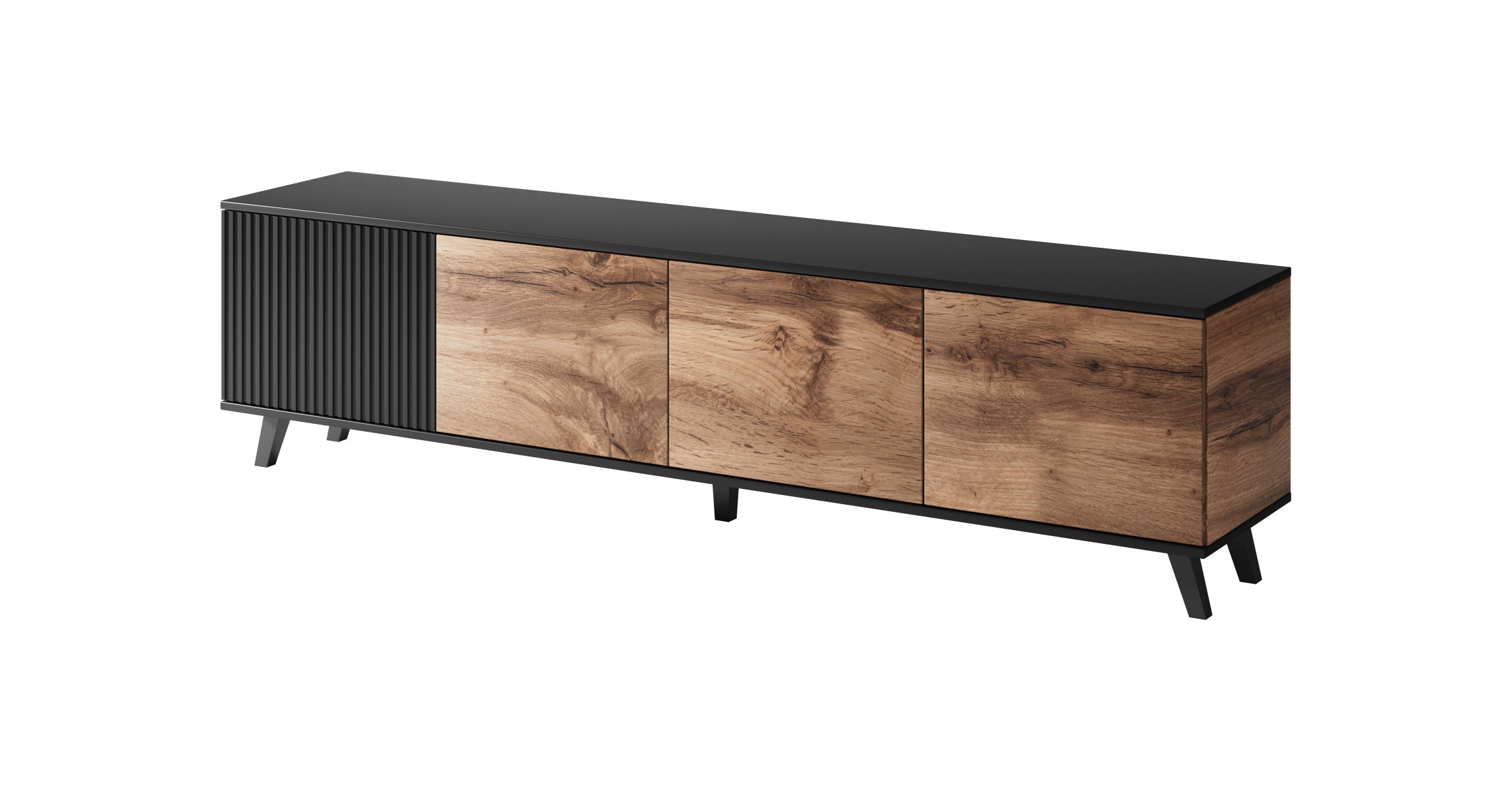 RANDOM RTV-3 stolík RTV 200 cm dub wotan/čierny