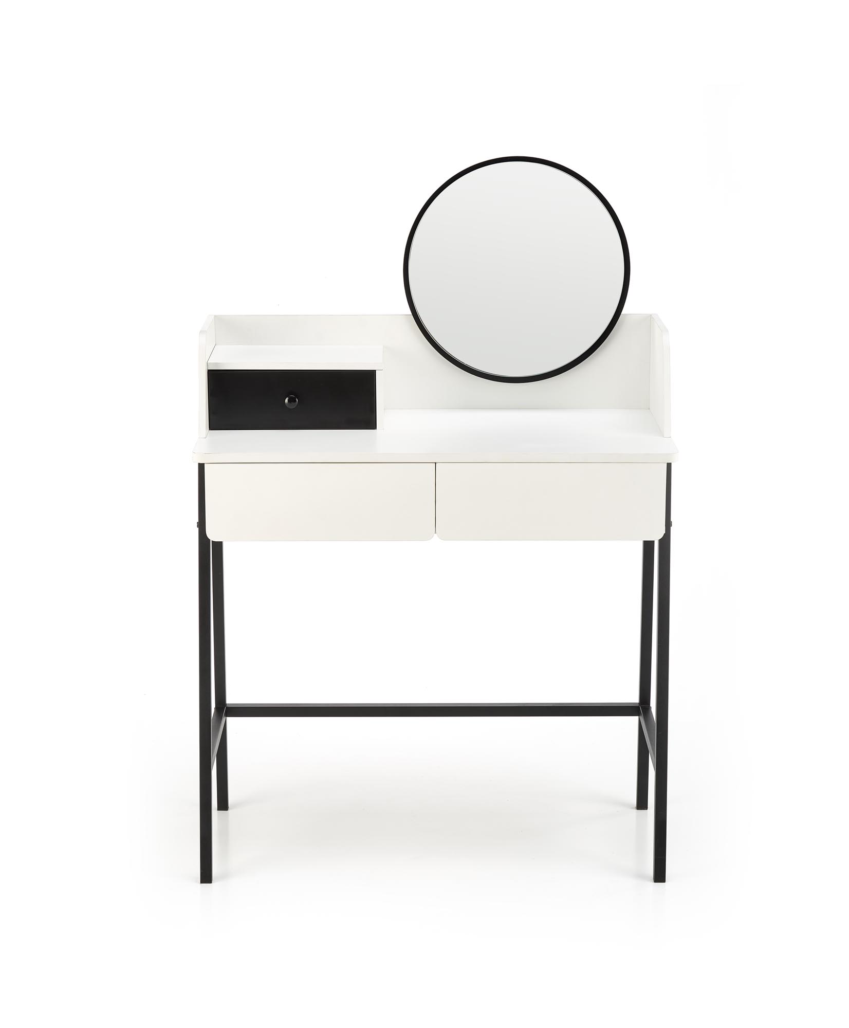 AGNES toaletný stolík biely/čierny