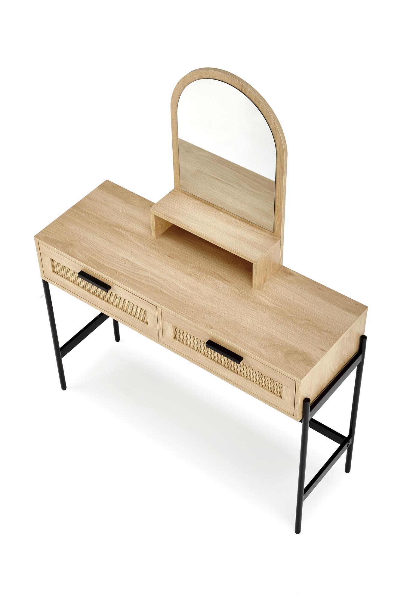 CARMEN toaletný stolík prírodný/čierny