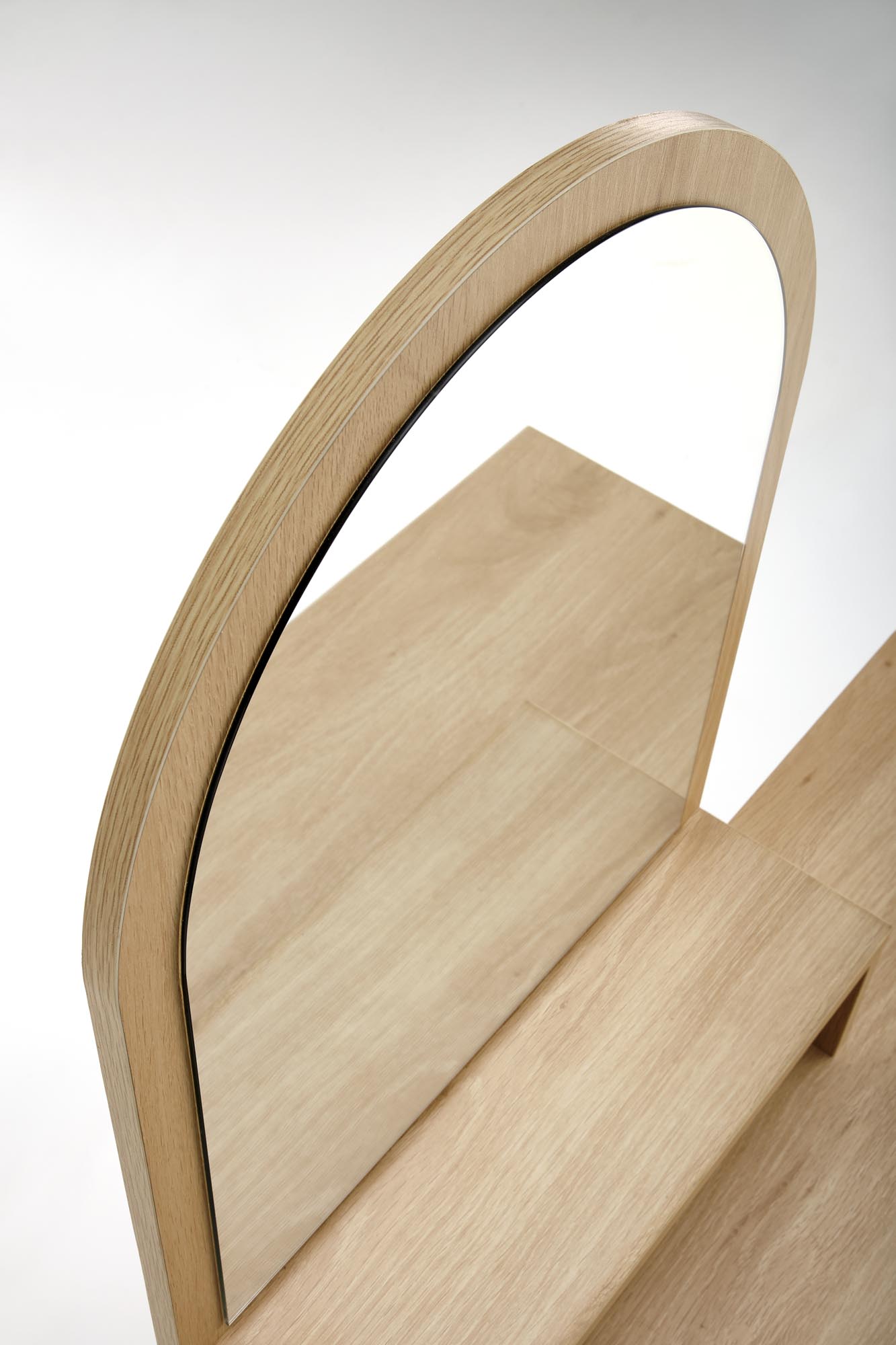 CARMEN toaletný stolík prírodný/čierny