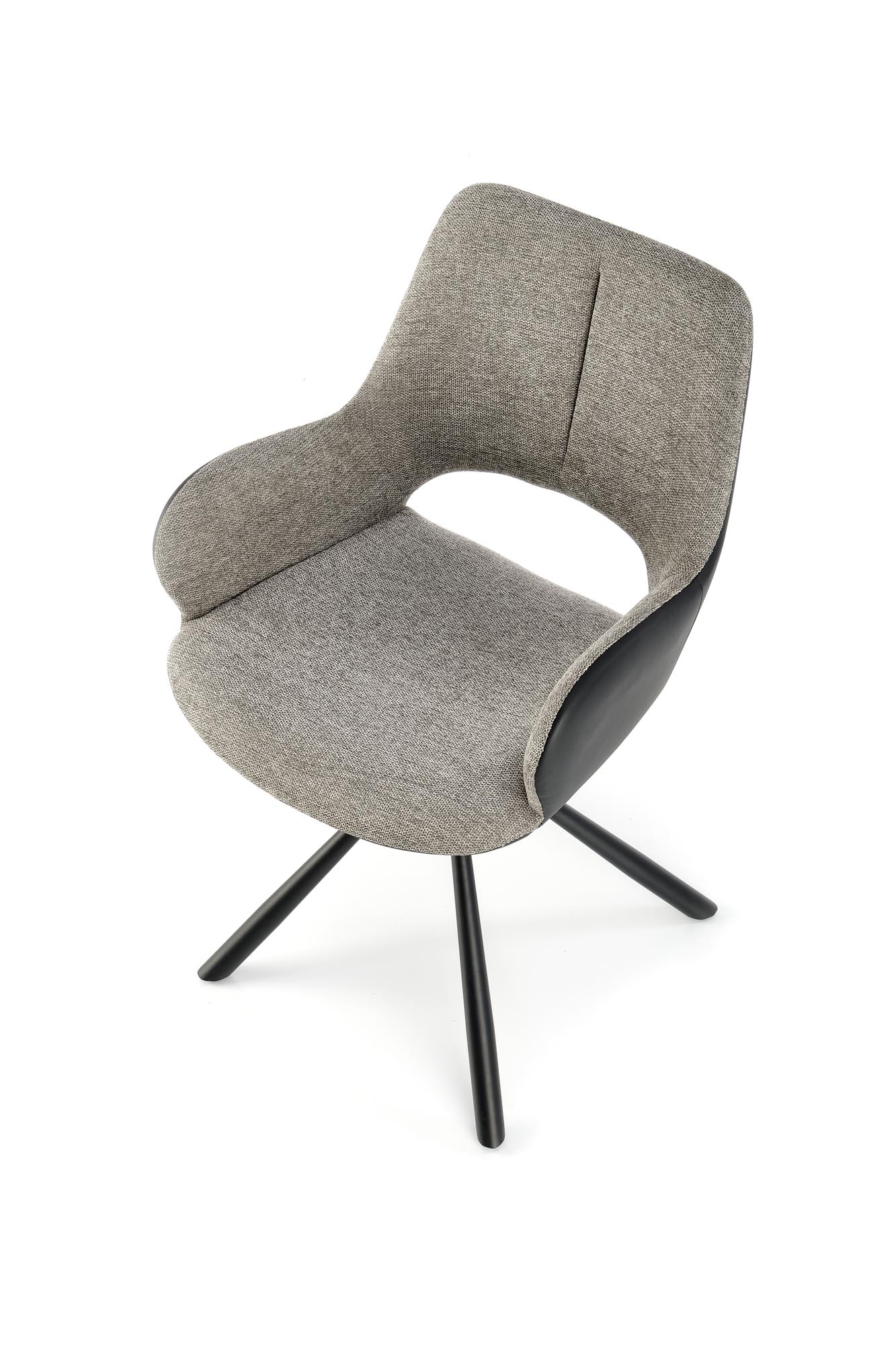 K494 stolička šedá/čierna