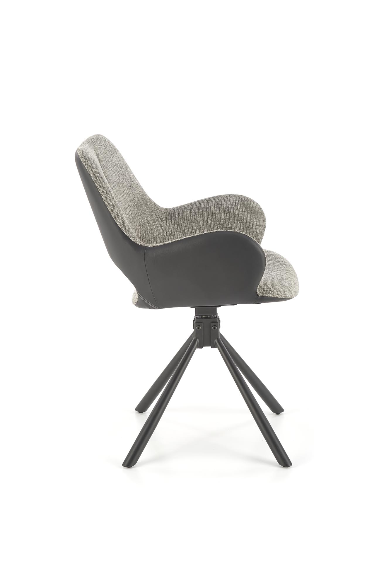 K494 stolička šedá/čierna