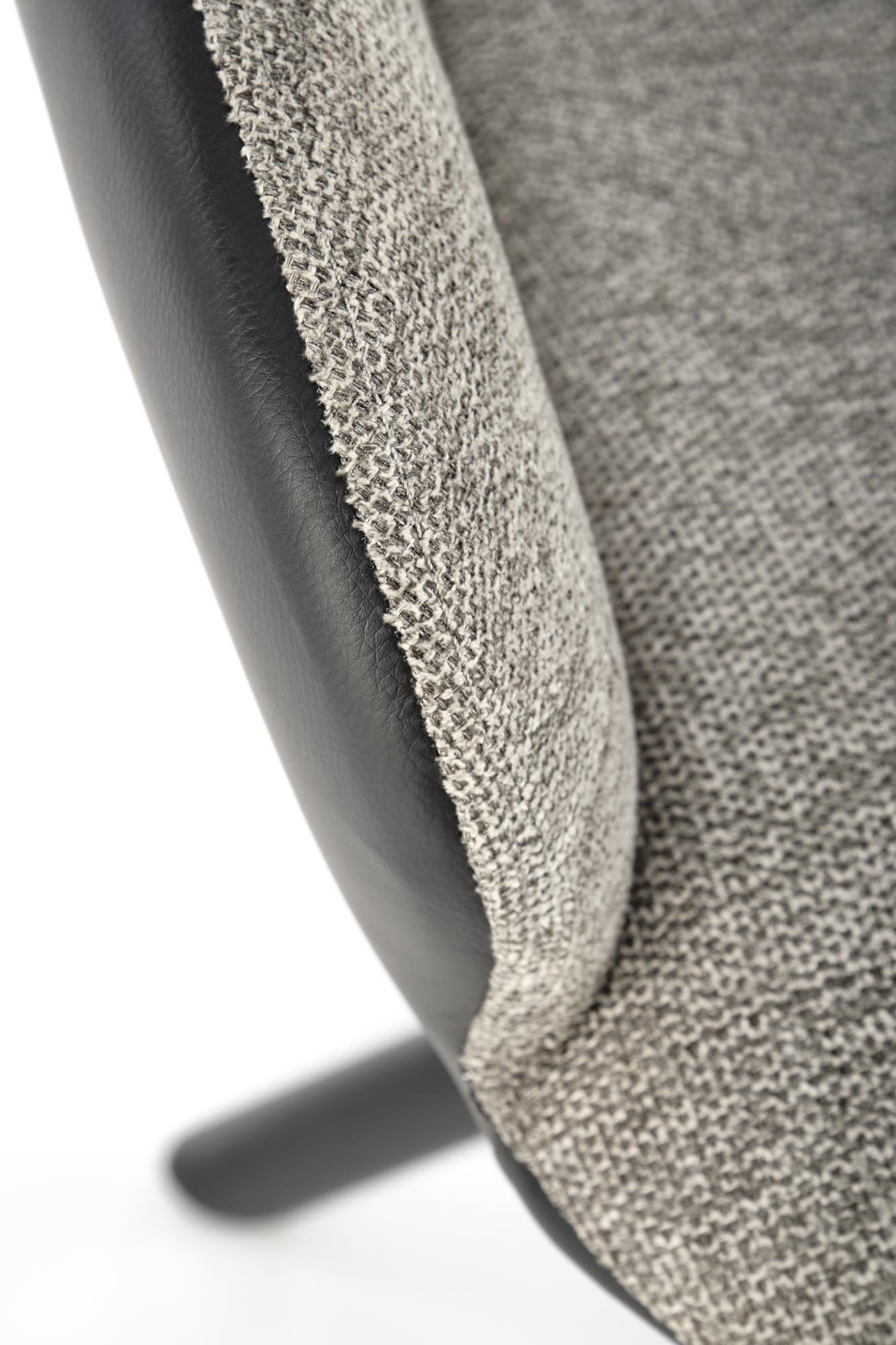 K494 stolička šedá/čierna