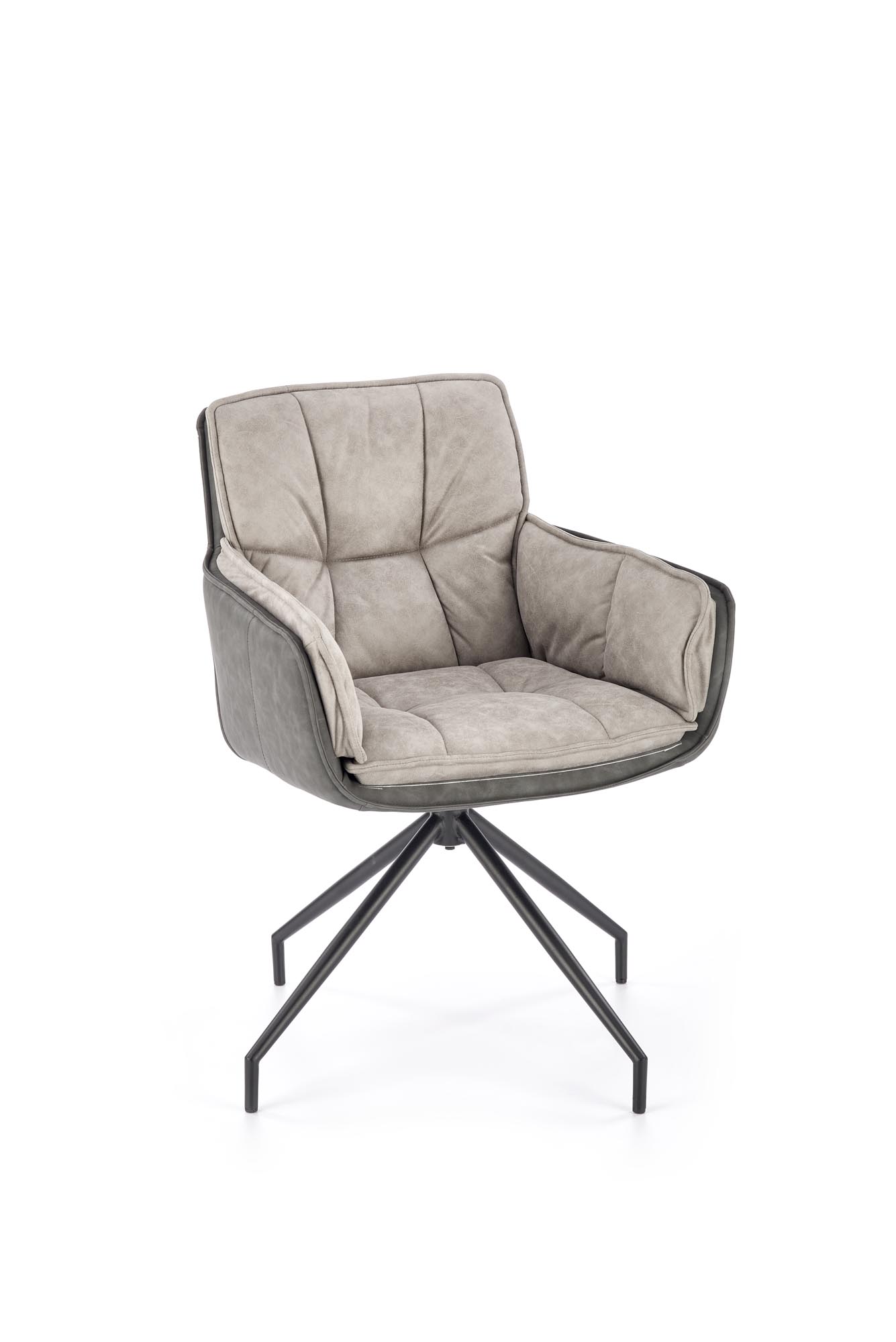 K523 stolička šedá/čierna