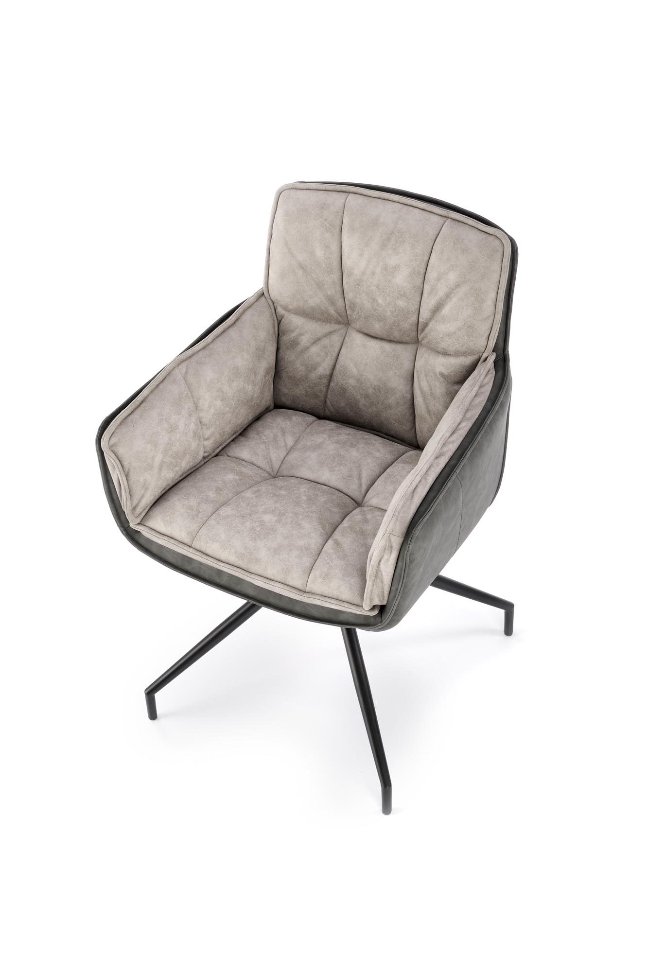 K523 stolička šedá/čierna