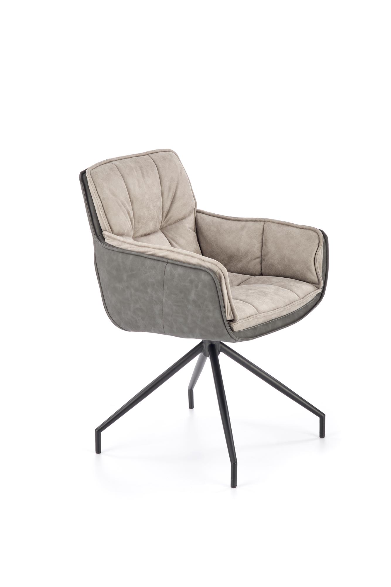 K523 stolička šedá/čierna