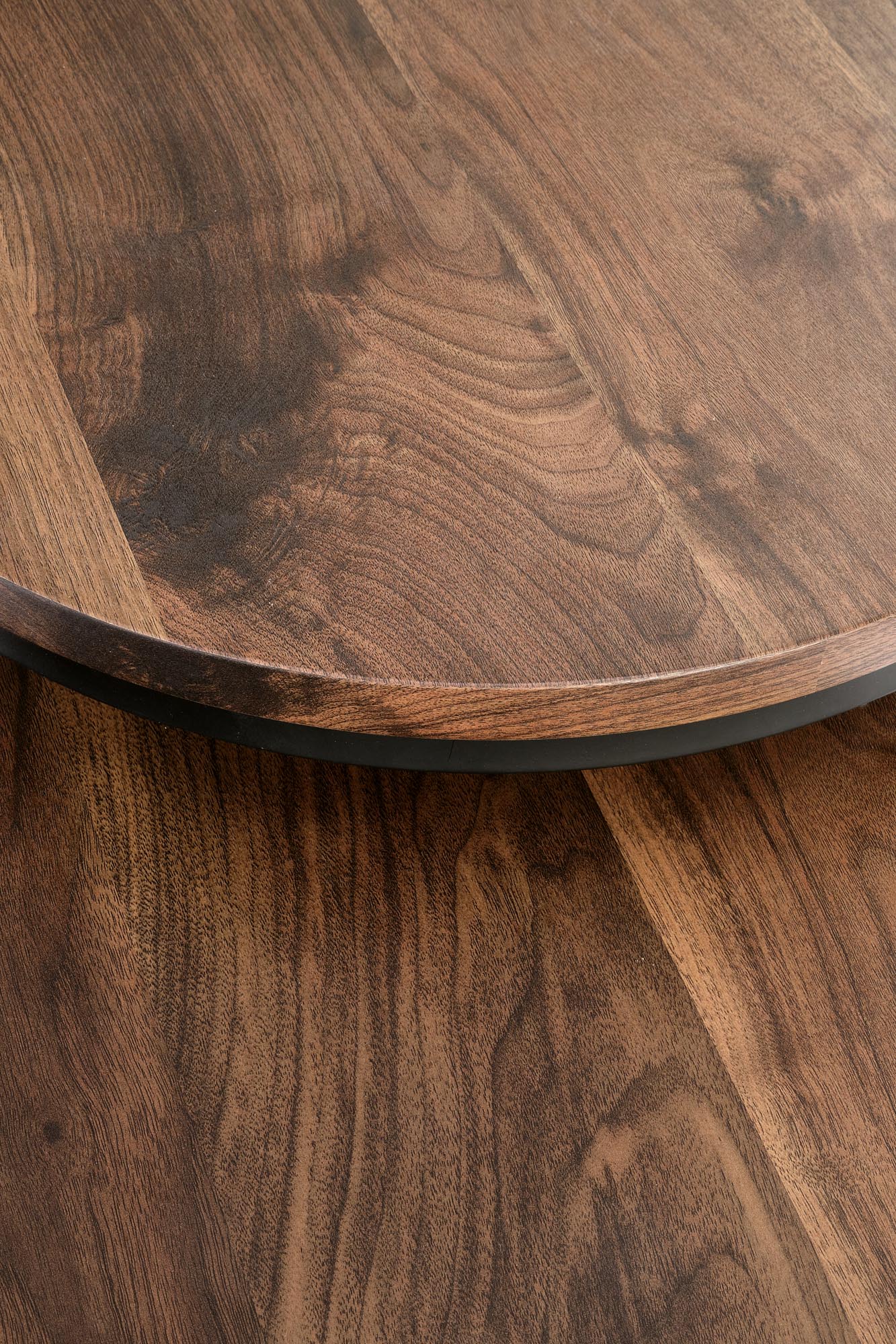 OREO zostava dvoch konferenčných stolíkov orech/čierny