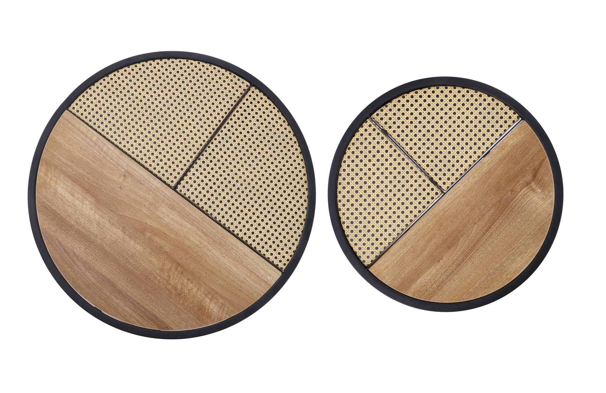 GARMINA zostava dvoch konferenčných stolíkov dub zlatý/čierny