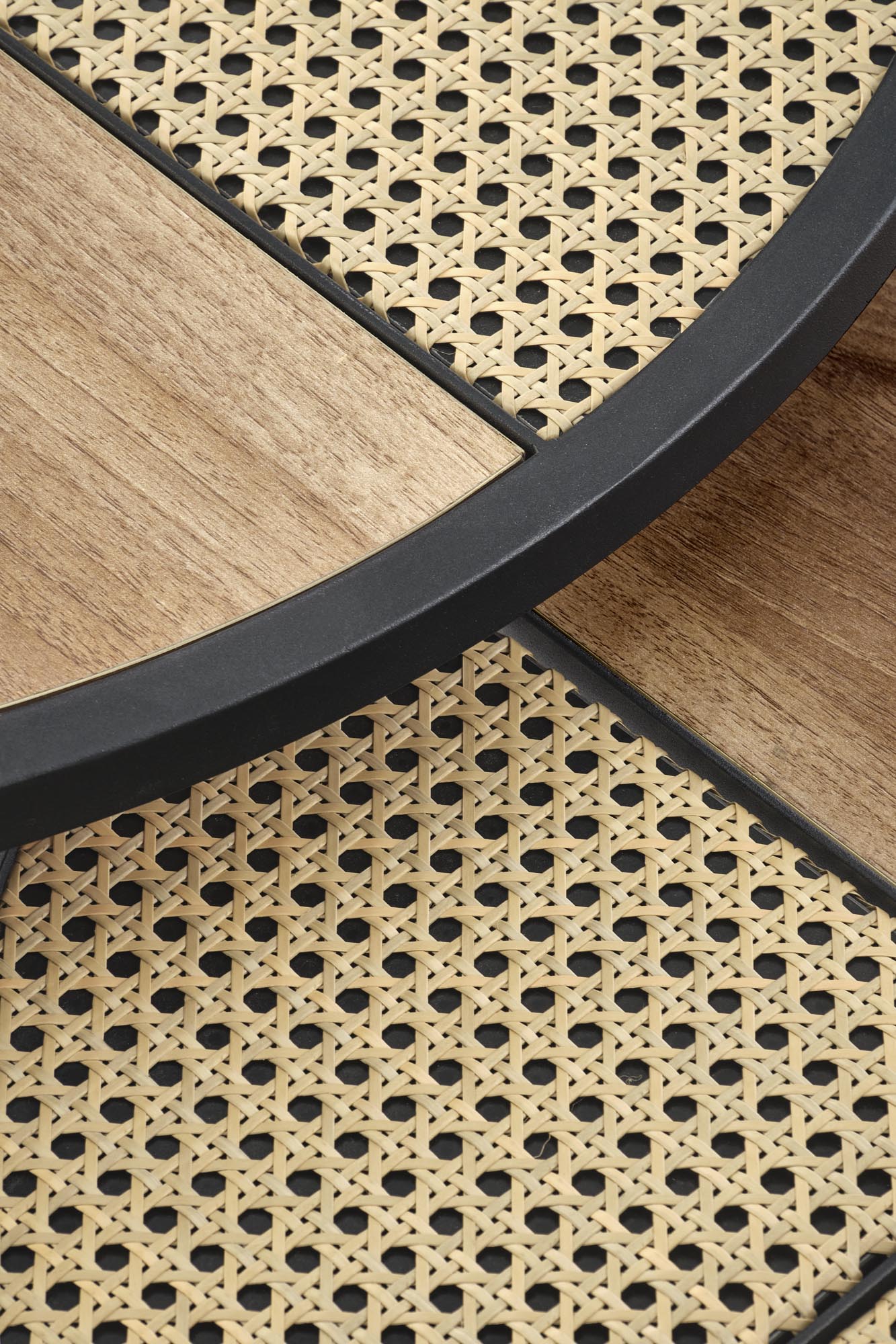 GARMINA zostava dvoch konferenčných stolíkov dub zlatý/čierny