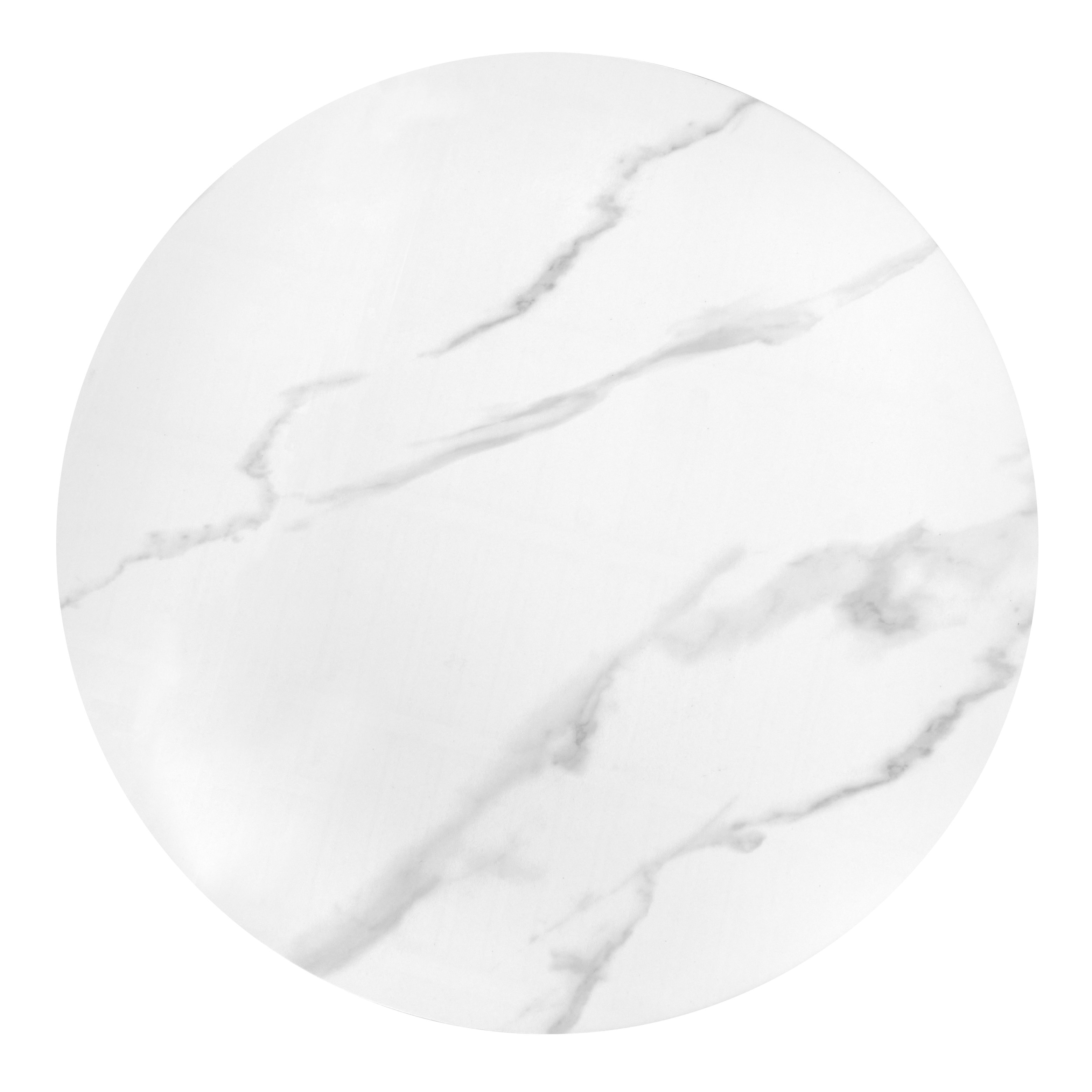 TRIBECA konferenčný stolík biely mramor/zlatý