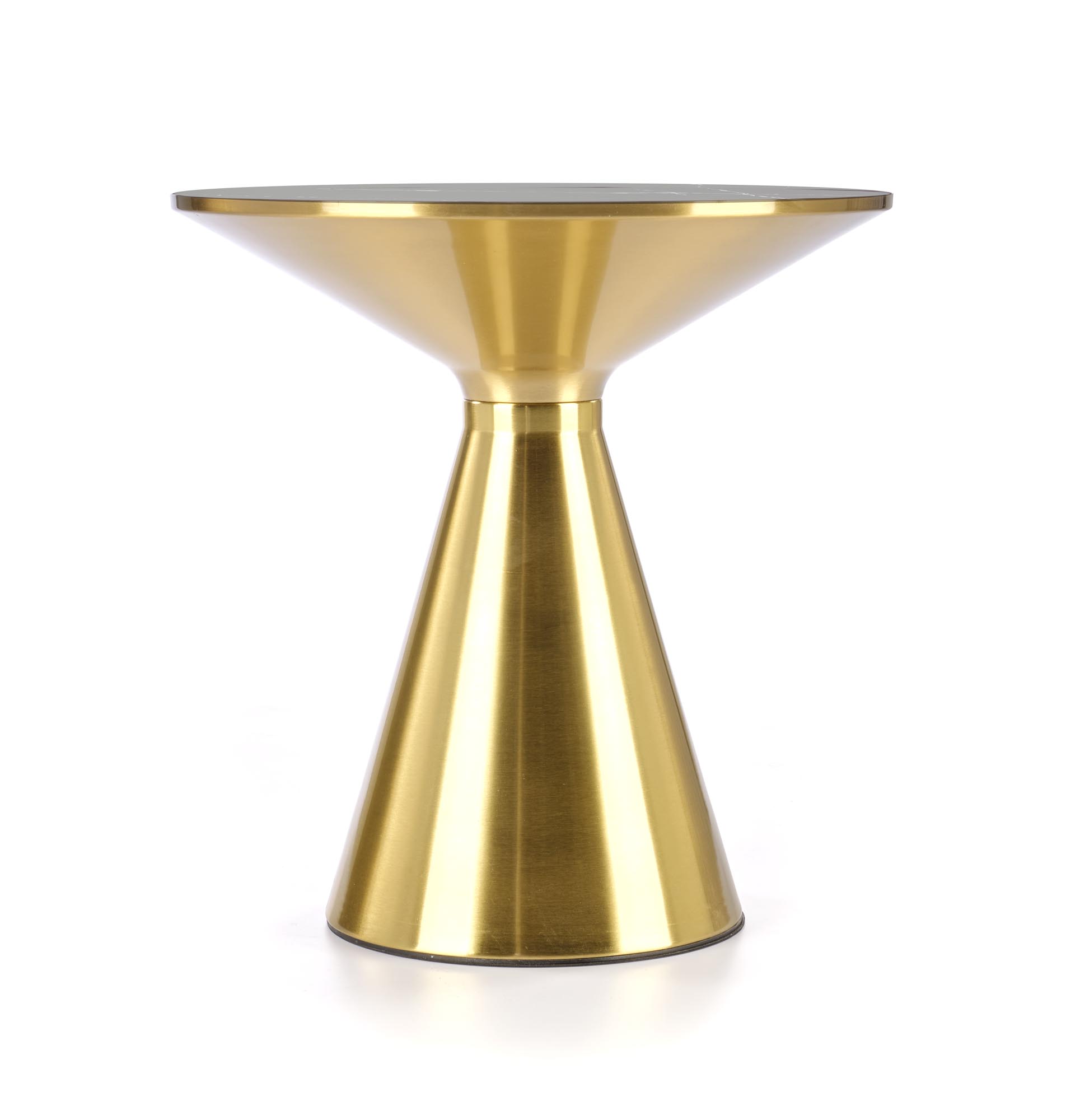 TRIBECA konferenčný stolík čierny mramor/zlatý