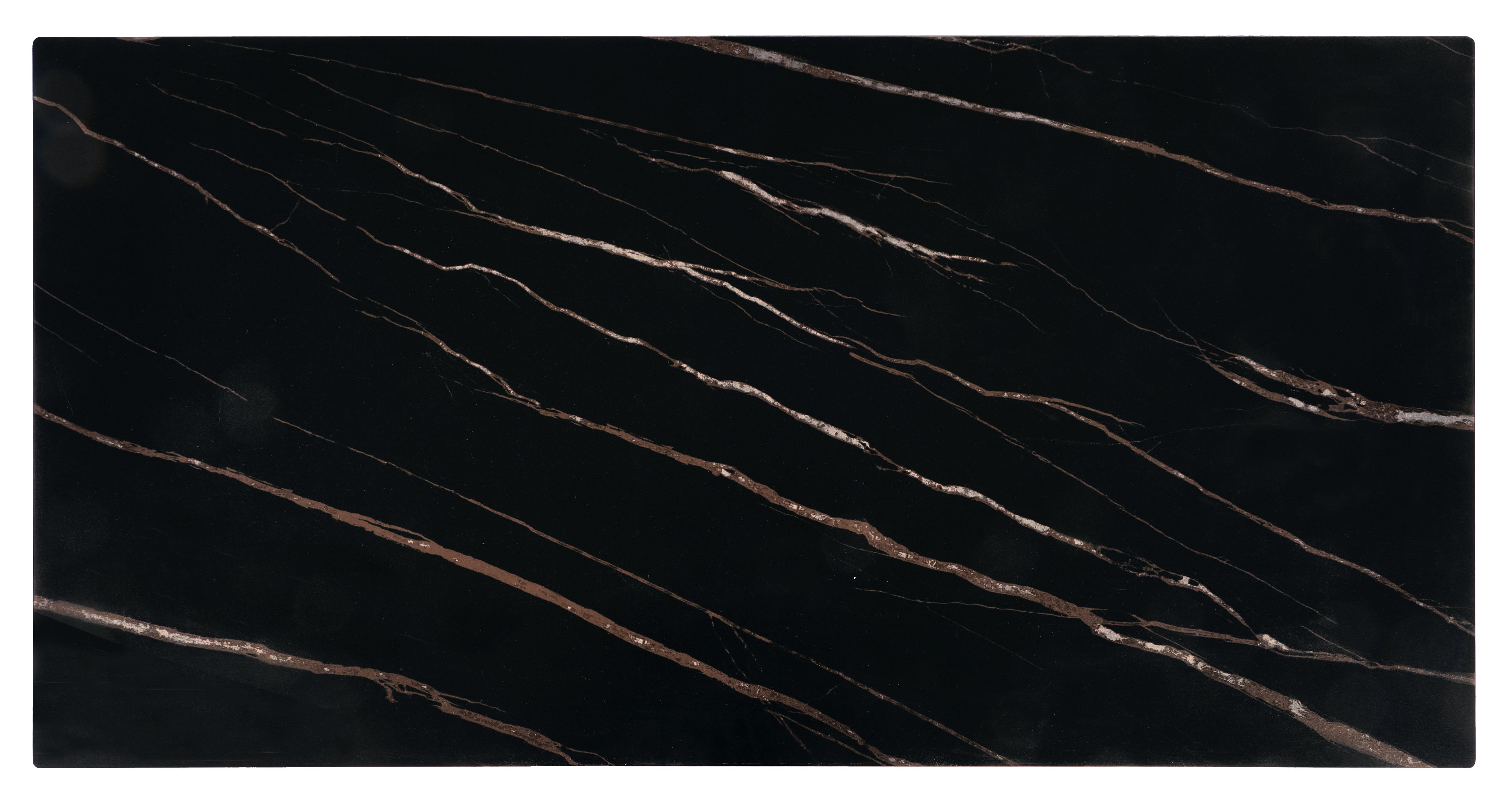 RAMONA konferenčný stolík čierny mramor/orech