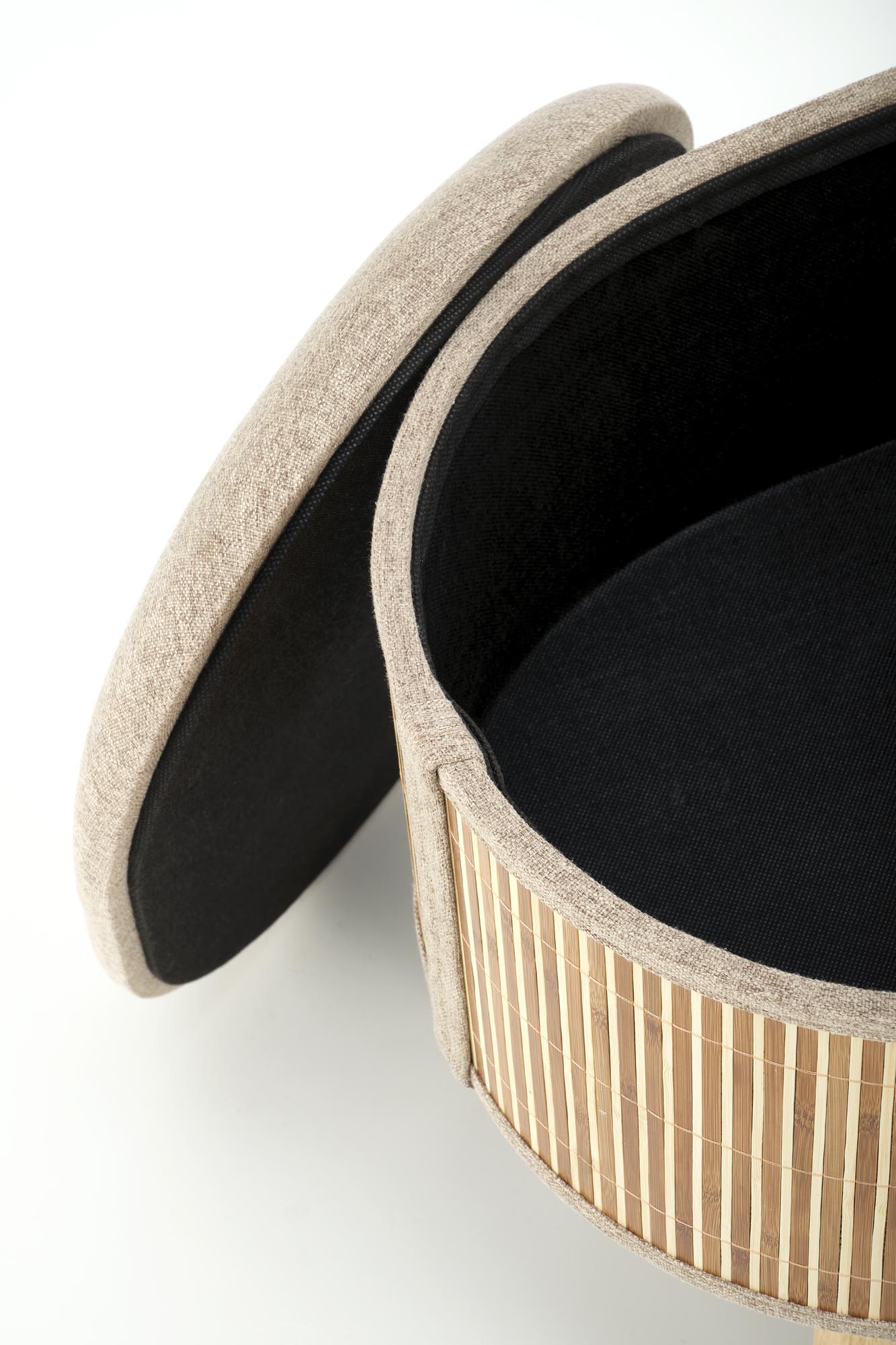 TICO zostava dvoch taburetiek s úložným priestorom, béžové