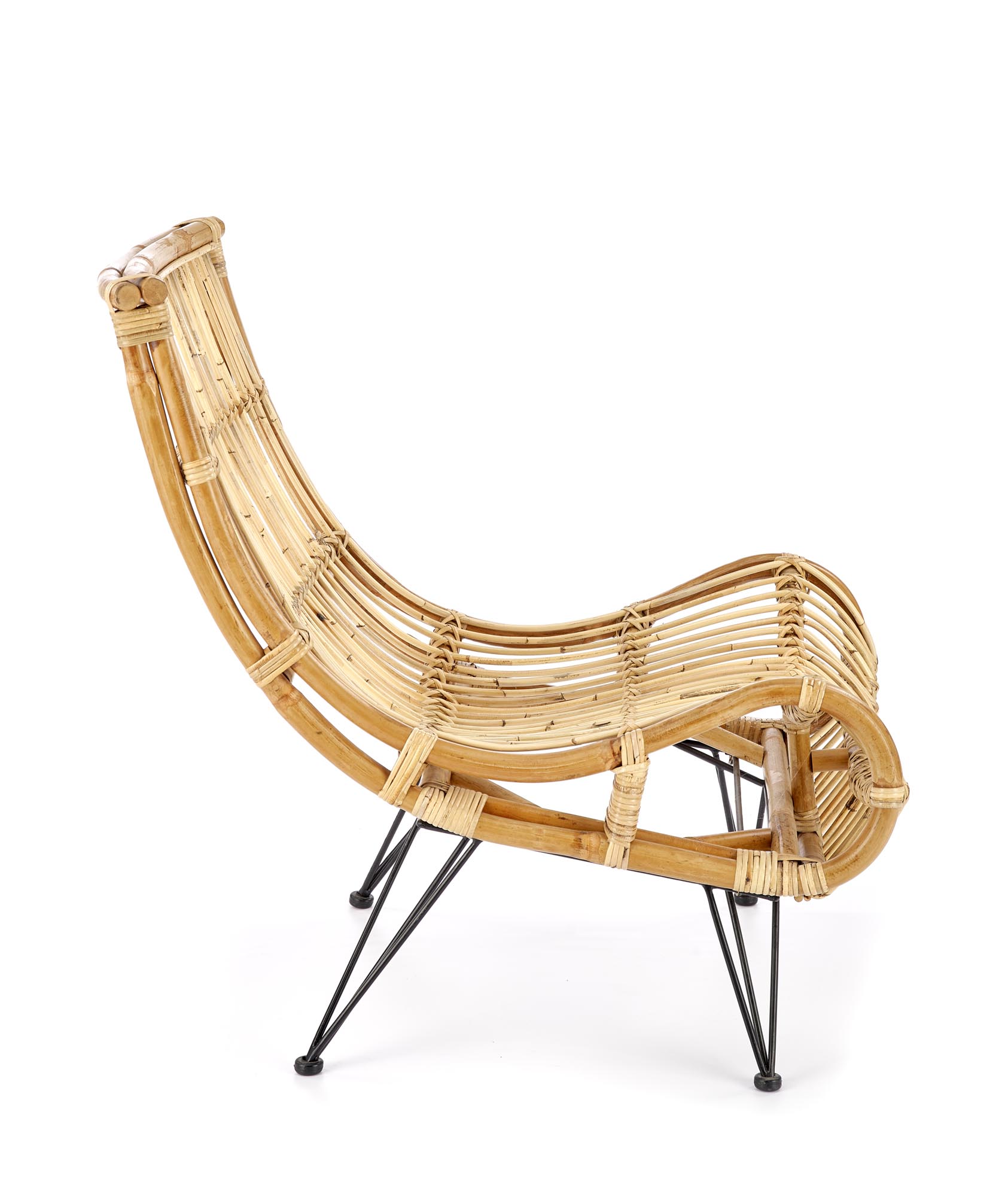 MELODY relaxačné kreslo, rattan prírodný - NA SKLADE!