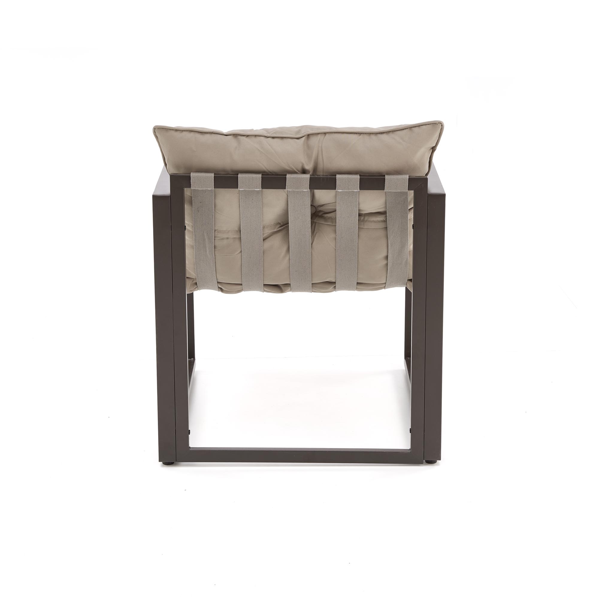 SHARK záhradná zostava ( pohovka + stolička 2x + konferenčný stolík ), čierna/cappuccino