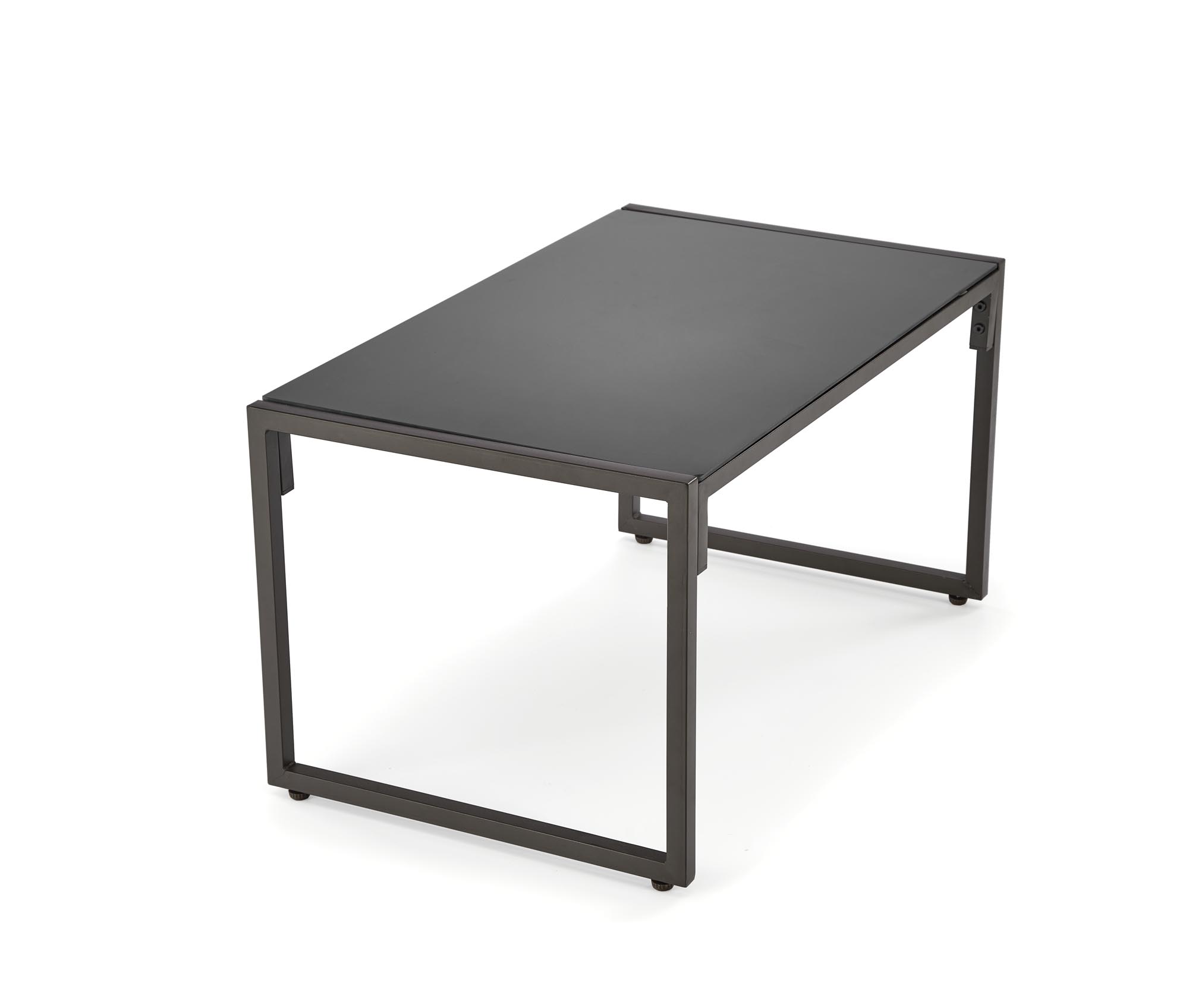 SHARK záhradná zostava ( pohovka + stolička 2x + konferenčný stolík ), čierna/cappuccino