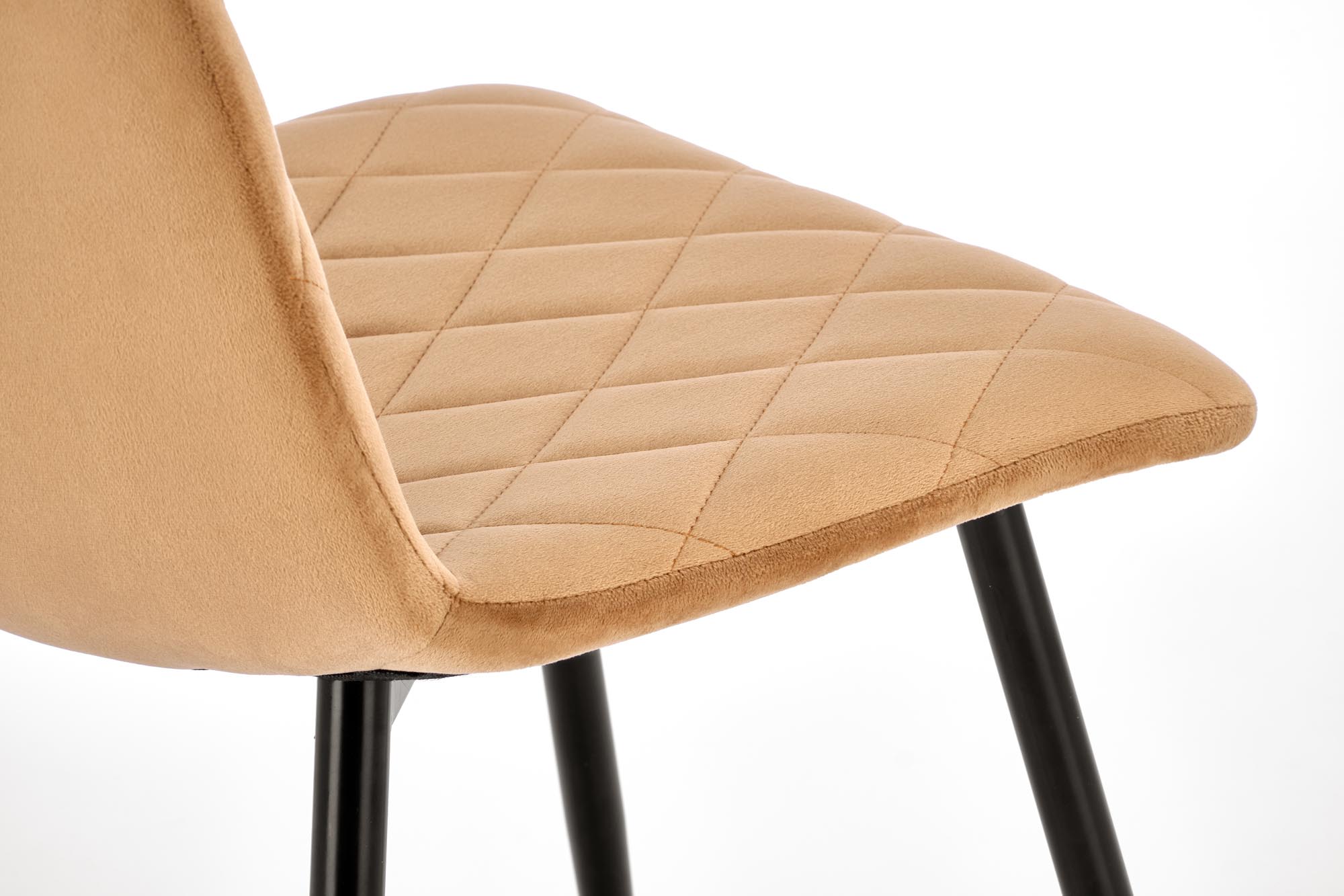 K525 jedálenská stolička, látka velvet, béžová