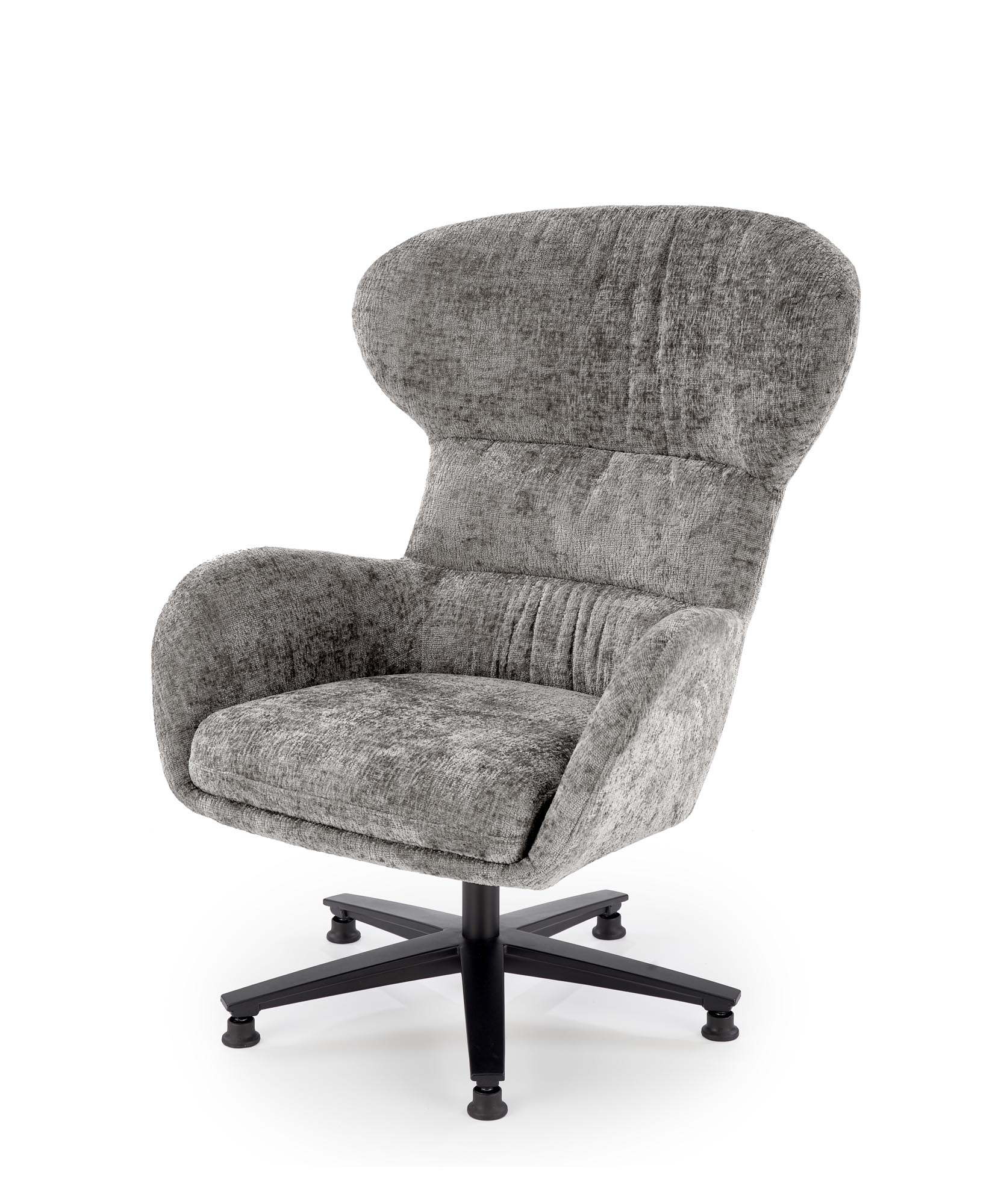 FRANCO oddychové kreslo, látka sivá