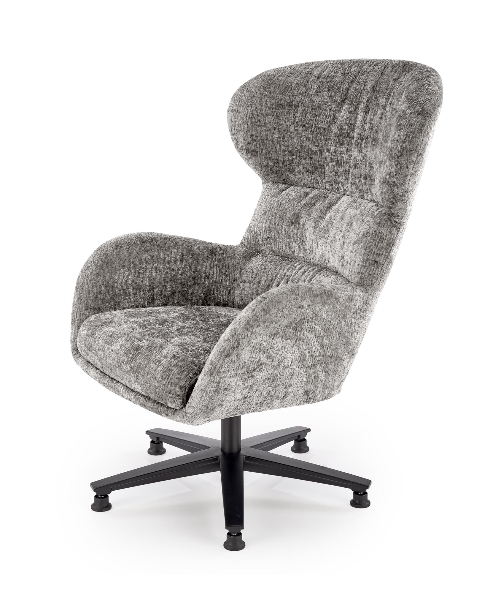 FRANCO oddychové kreslo, látka sivá