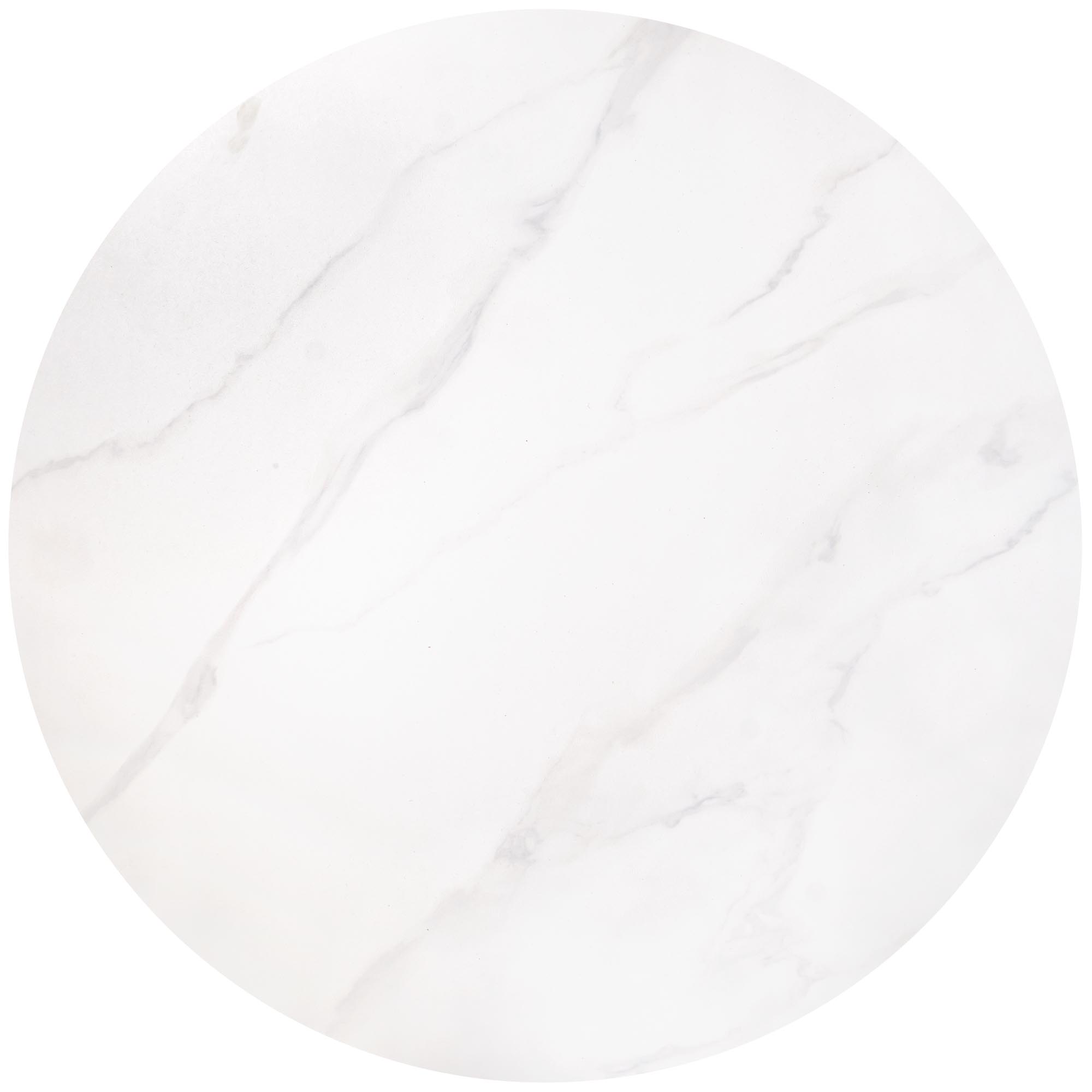 MERCURY 3 konferenčné stolíky sada 2ks, mramor/oceľ, biela/zlatá