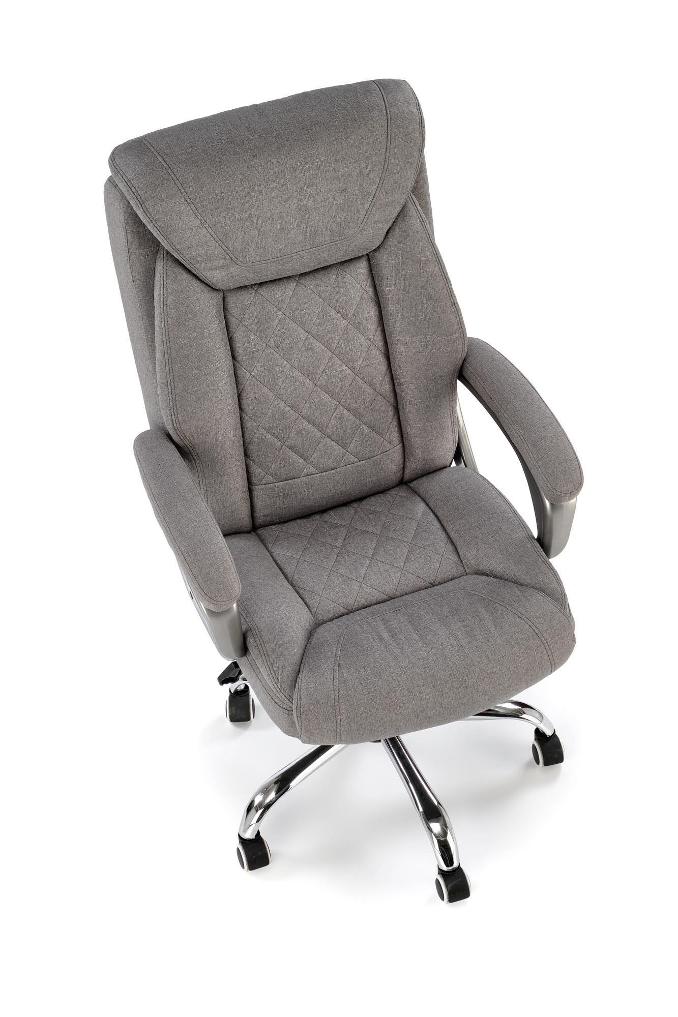 HELDER 2 kancelárske kreslo otočné s mechan.TILT,ekokoža sivá