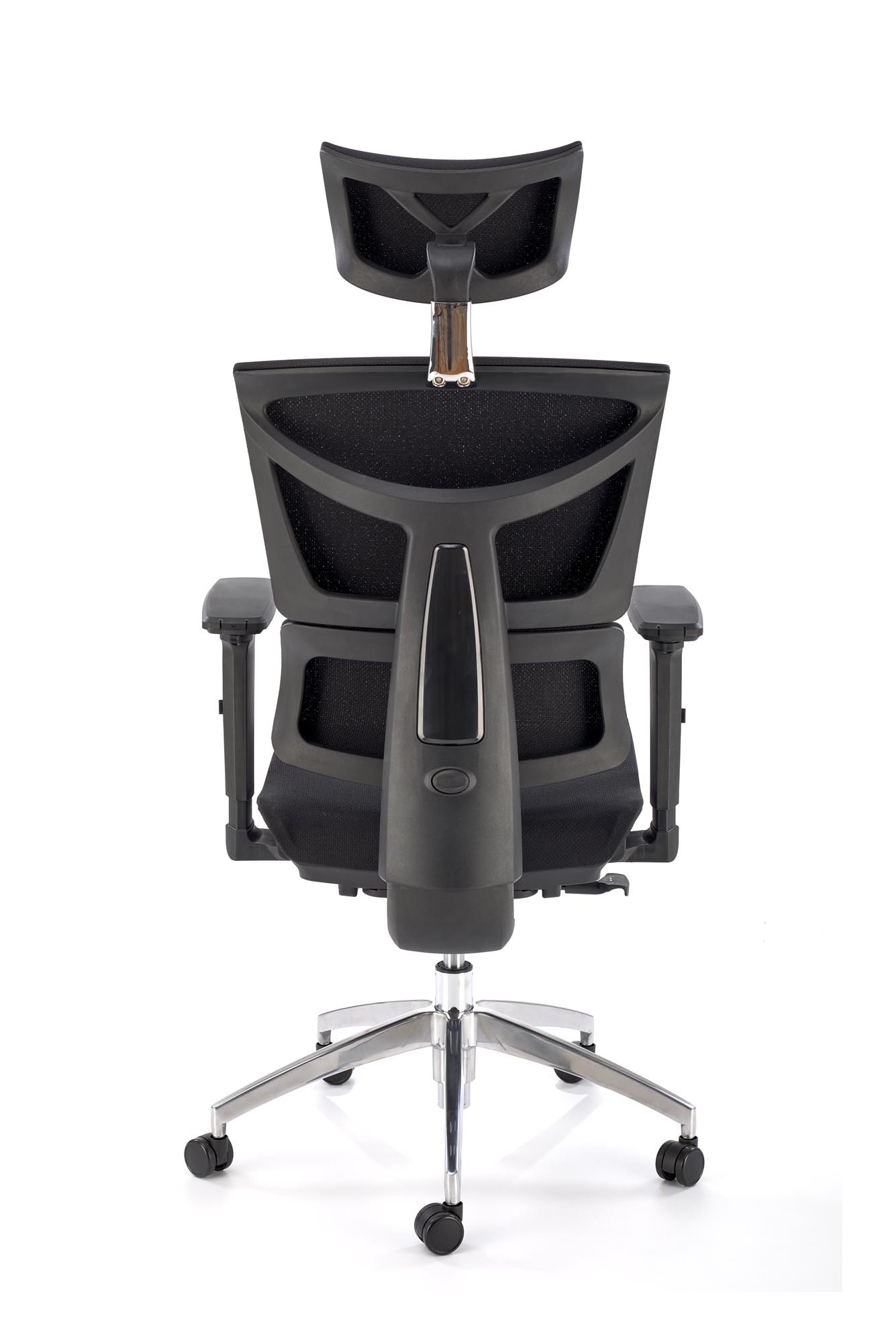 MARCUS kancelárske kreslo otočné s mechanizmom,hliník/sieťovina čierne