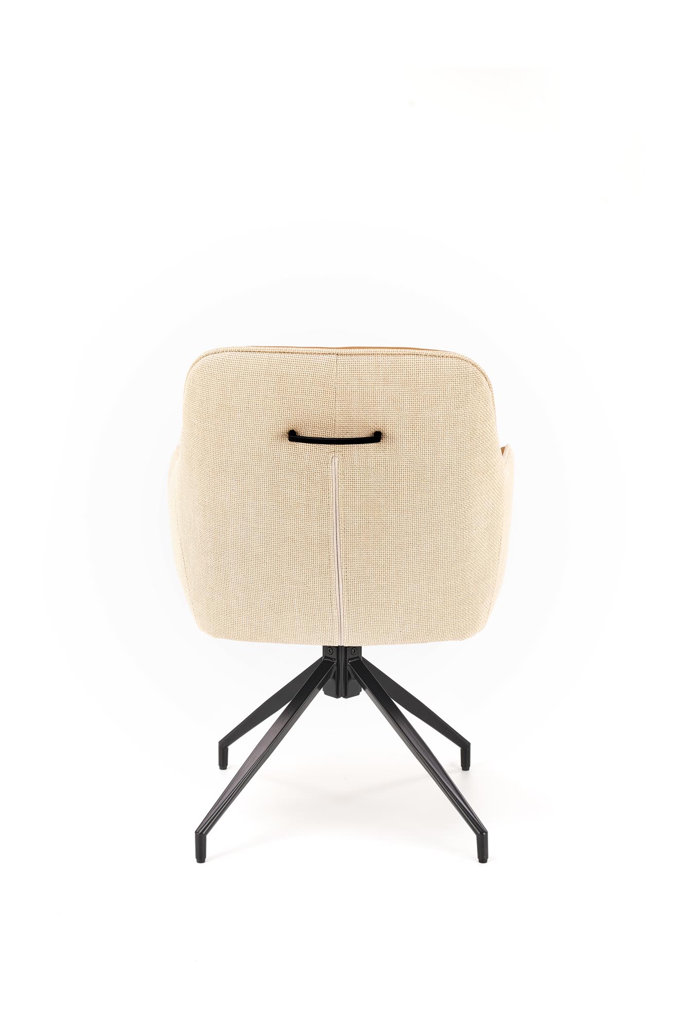 K527 jedálenská stolička otočná, látka velvet, béžová/hnedá