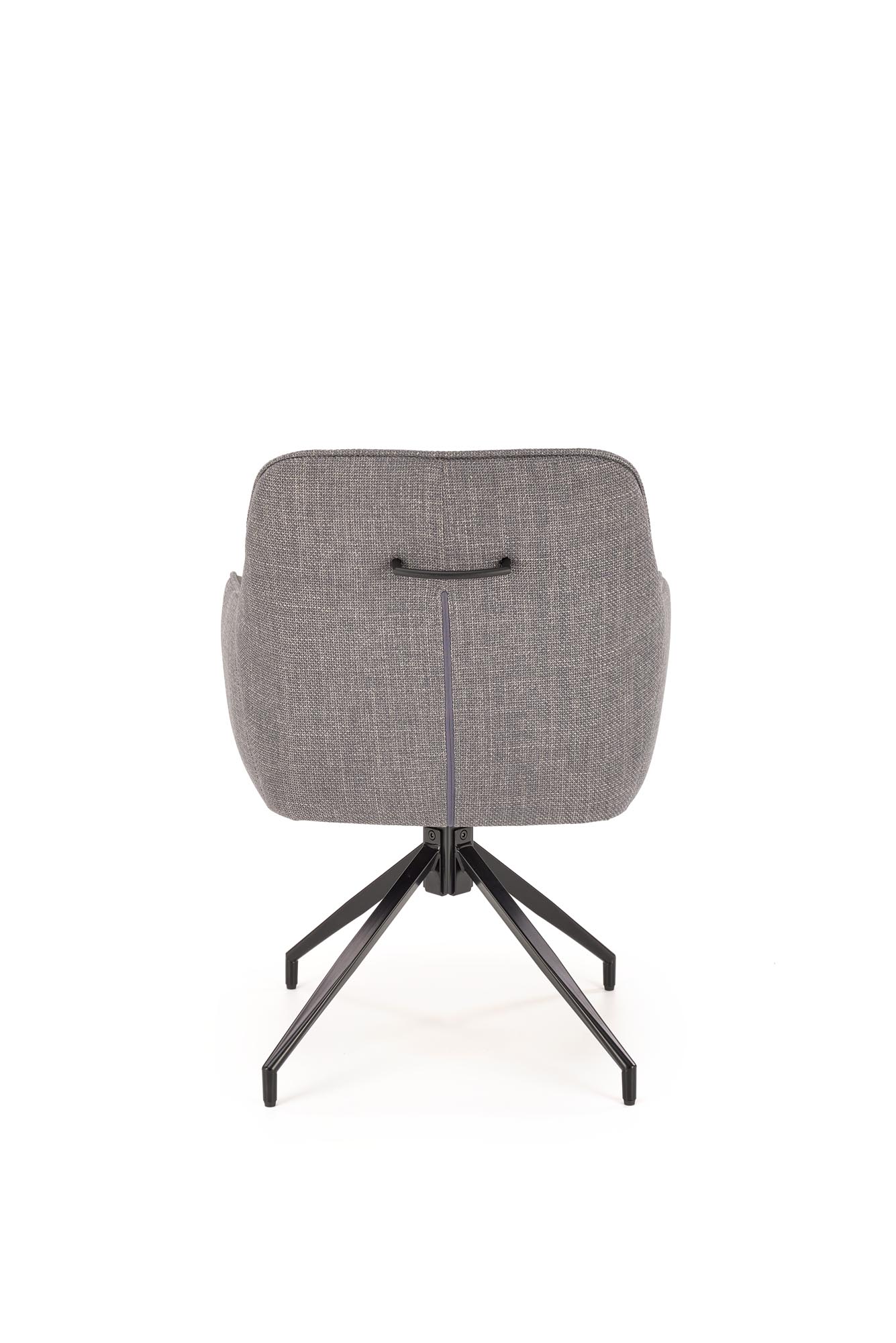 K527 jedálenská stolička otočná, látka velvet, sivá/svetlosivá