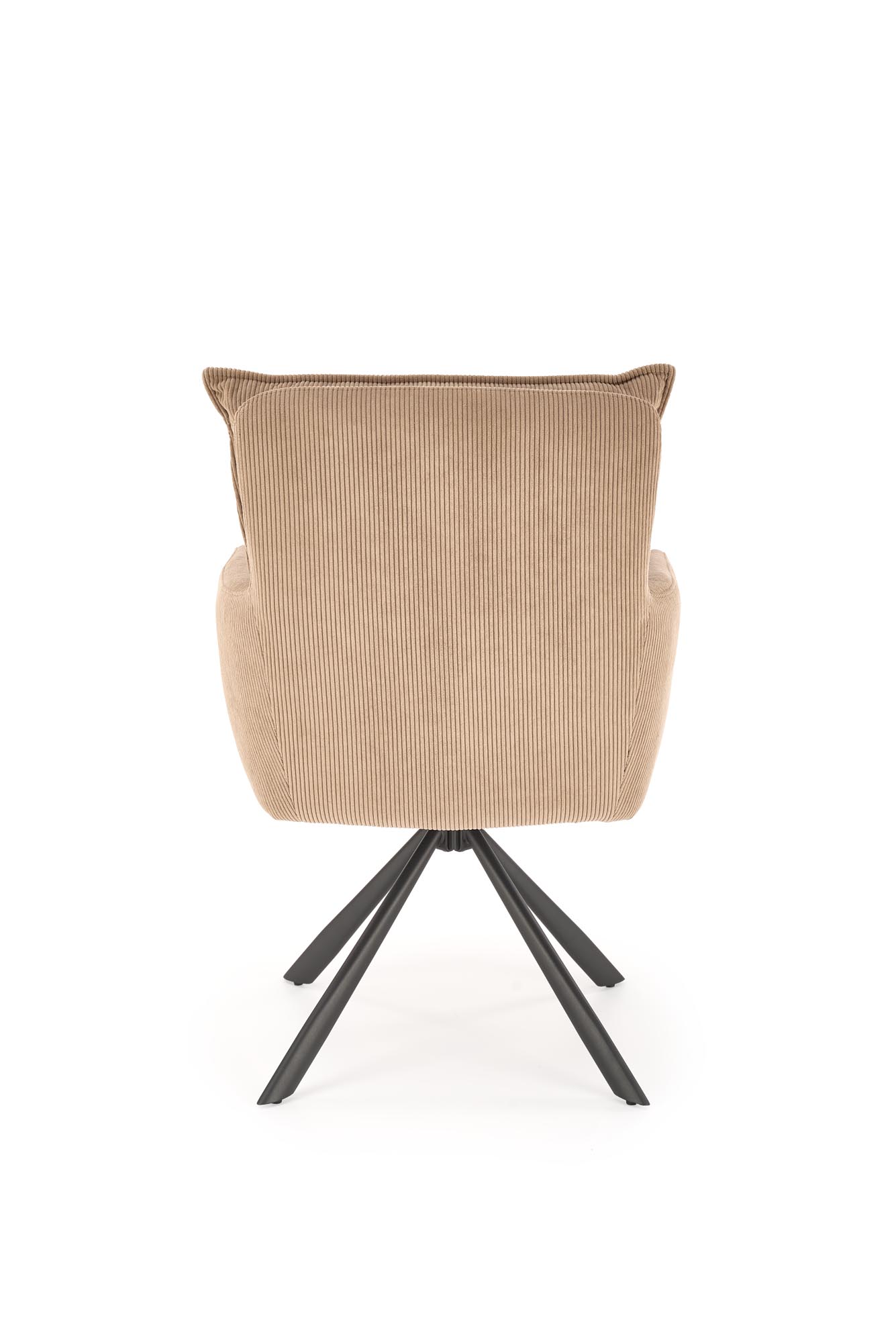 K528 jedálenská stolička otočná, látka velvet, kapučíno