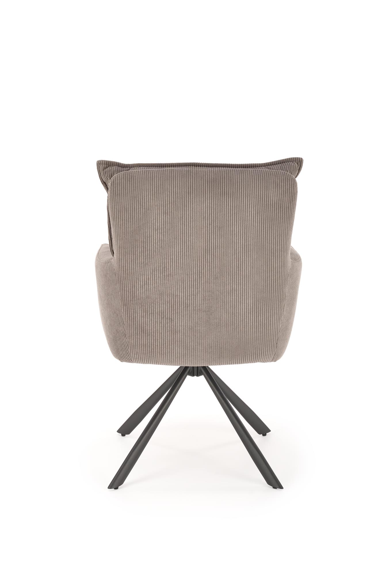 K528 jedálenská stolička otočná, látka velvet, sivá